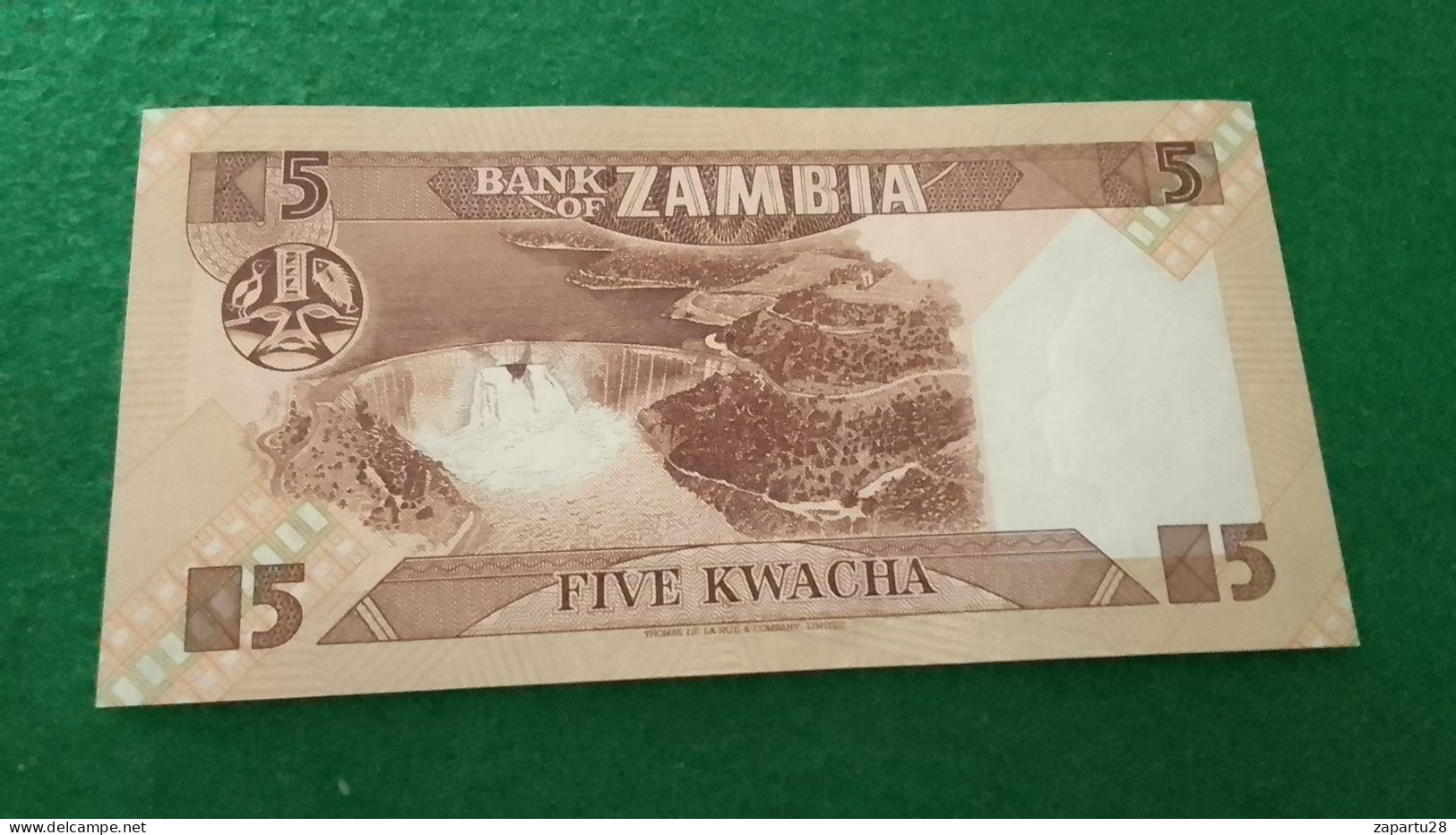 ZAMBİYA-     5     KWACHA        UNC - Zambie