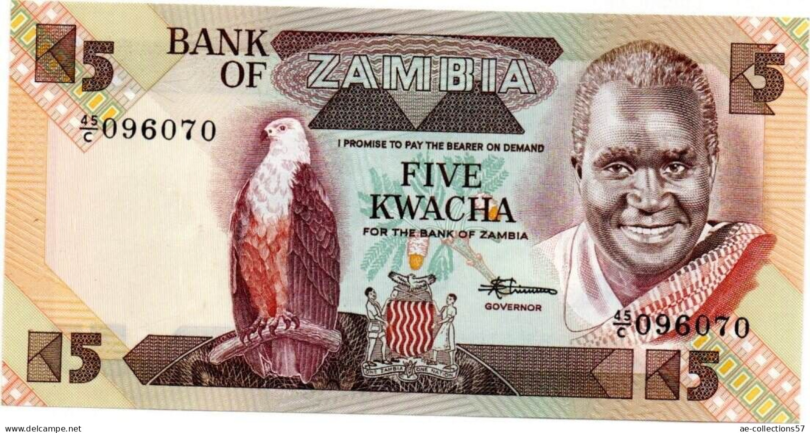 MA 16044 / Zambie 5 Kwacha SPL - Zambia