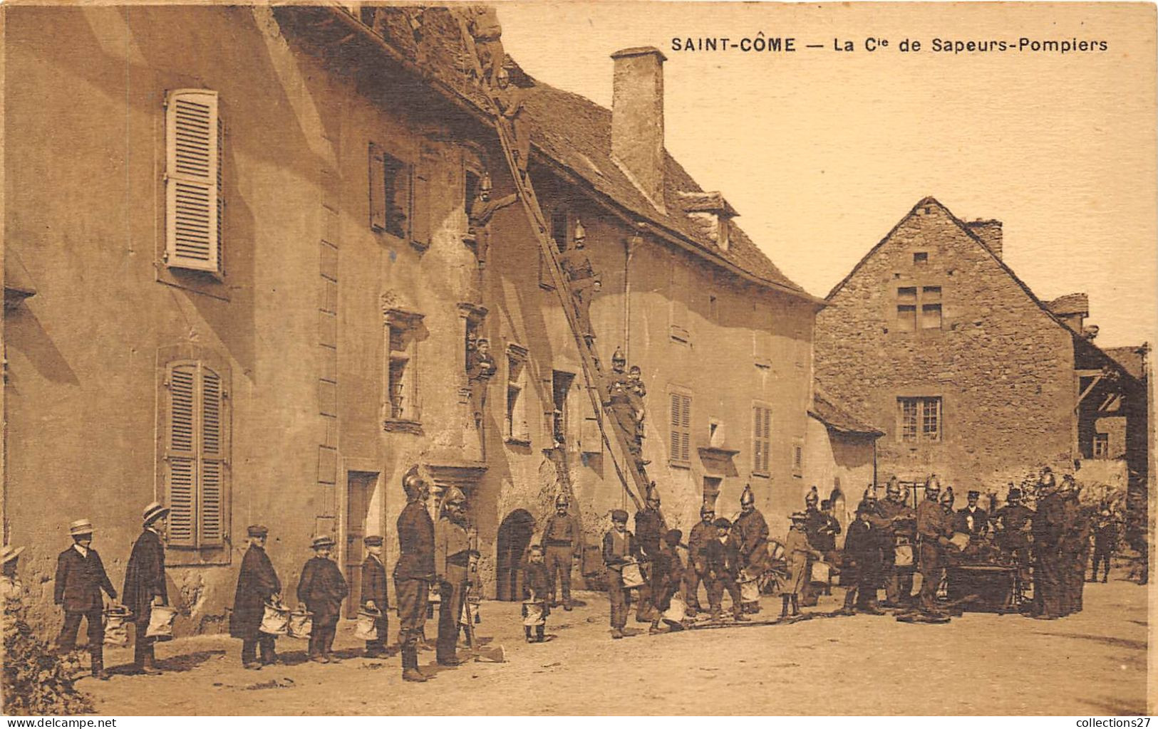 30-SAINT-CÔME- LA Cie DE SAPEURS- POMPIERS - Autres & Non Classés