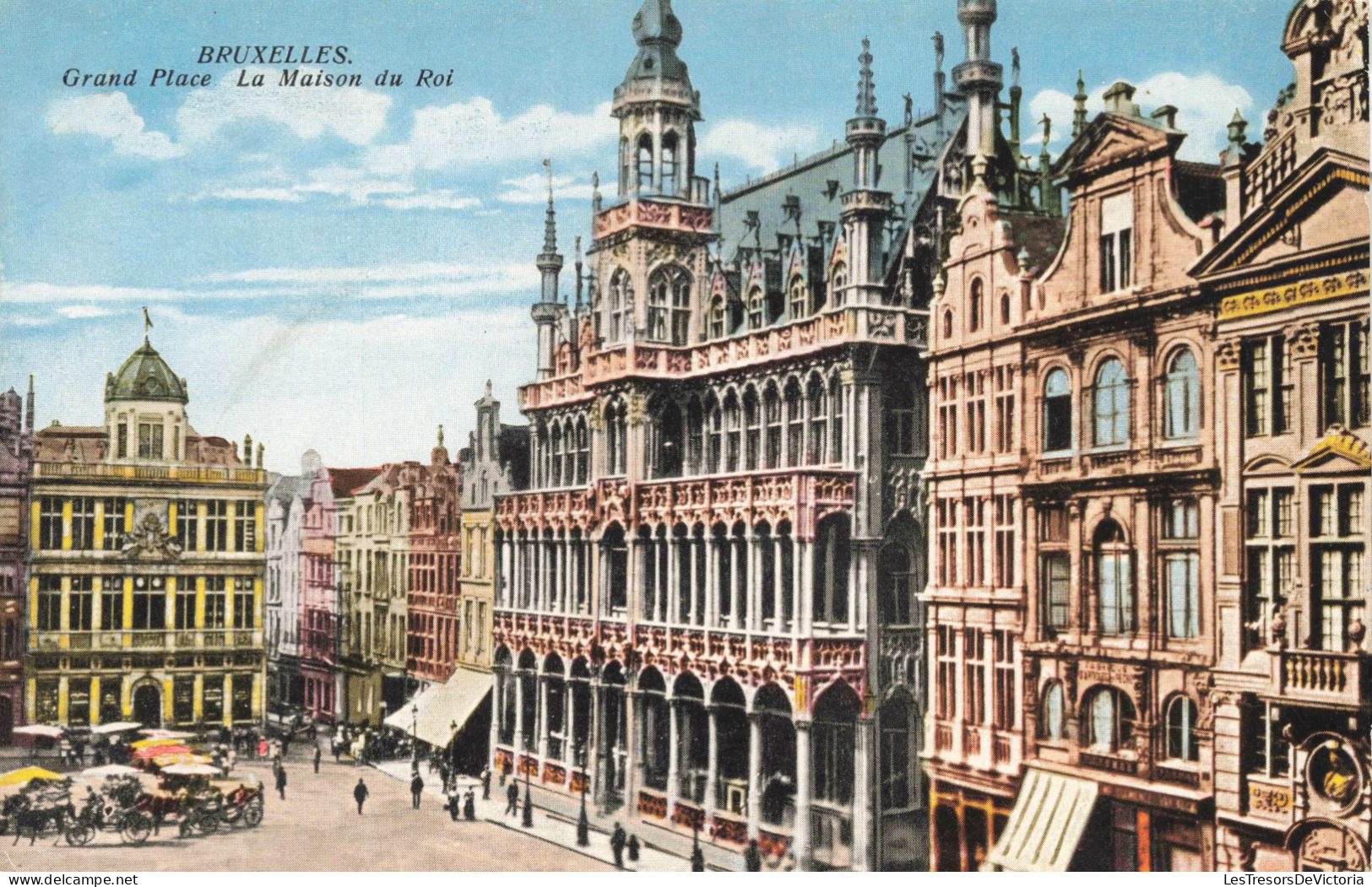 BELGIQUE - Bruxelles - Grand Place - La Maison Du Roi - Colorisé - Carte Postale Ancienne - Weltausstellungen