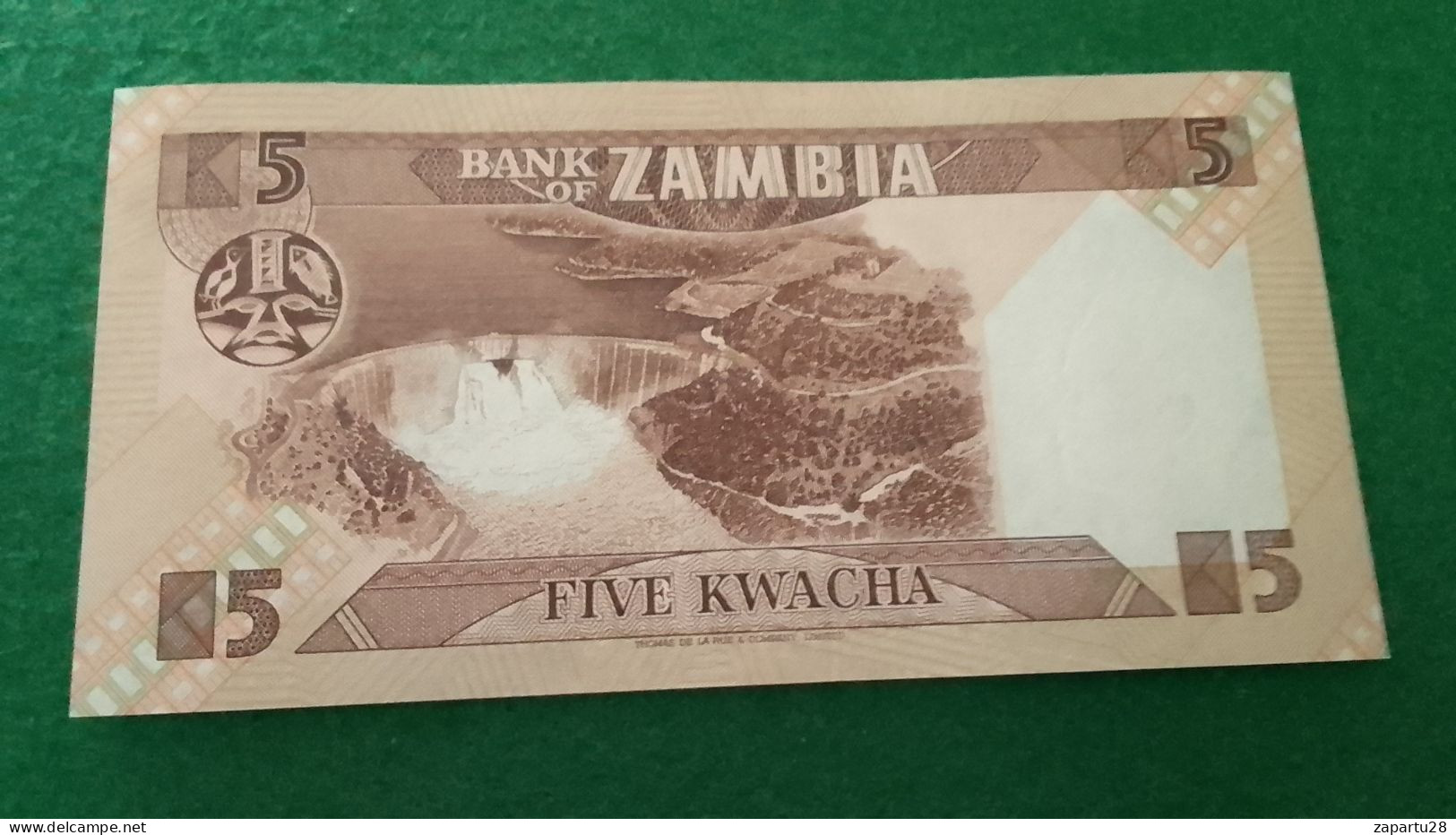 ZAMBİYA-     5     KWACHA        UNC - Zambie