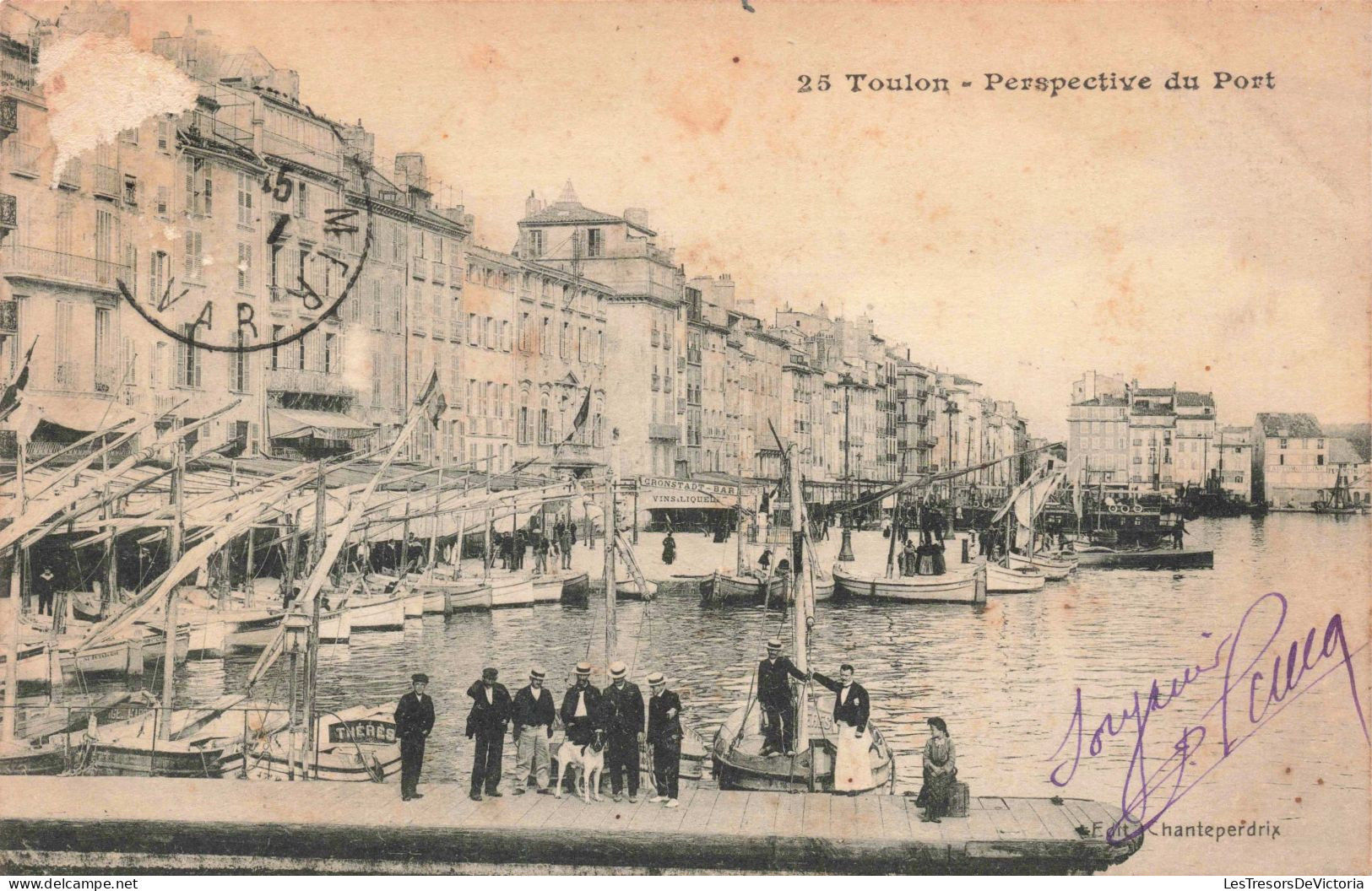FRANCE - Toulon - Perspective Du Pont - Animé - Carte Postale Ancienne - Toulon