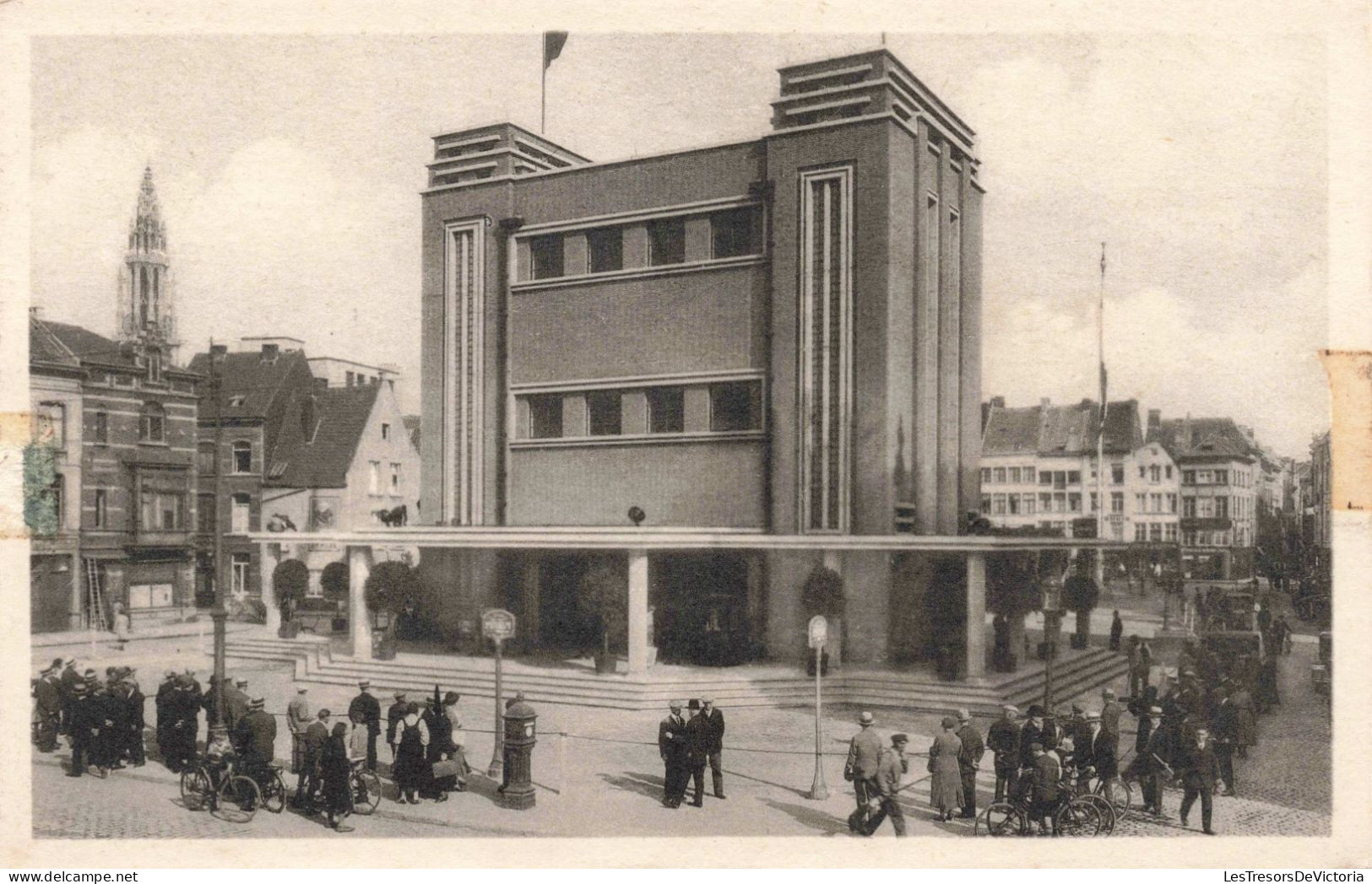 BELGIQUE - Anvers - Antwerpen - Tunnel Pour Piétons Sous L'Escaut - Façade - Animé - Carte Postale Ancienne - Turnhout