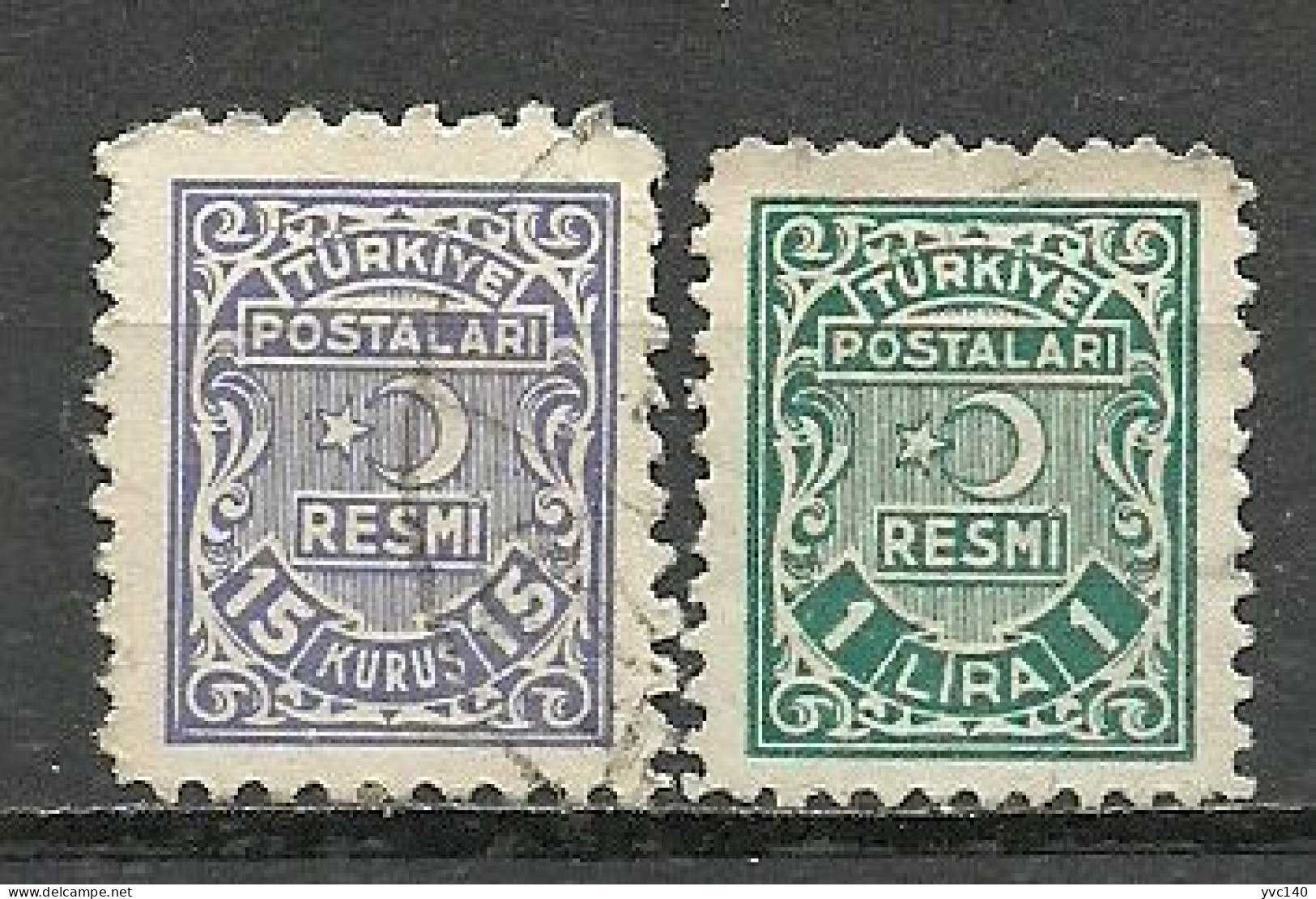 Turkey; 1947 Official Stamps - Official Stamps