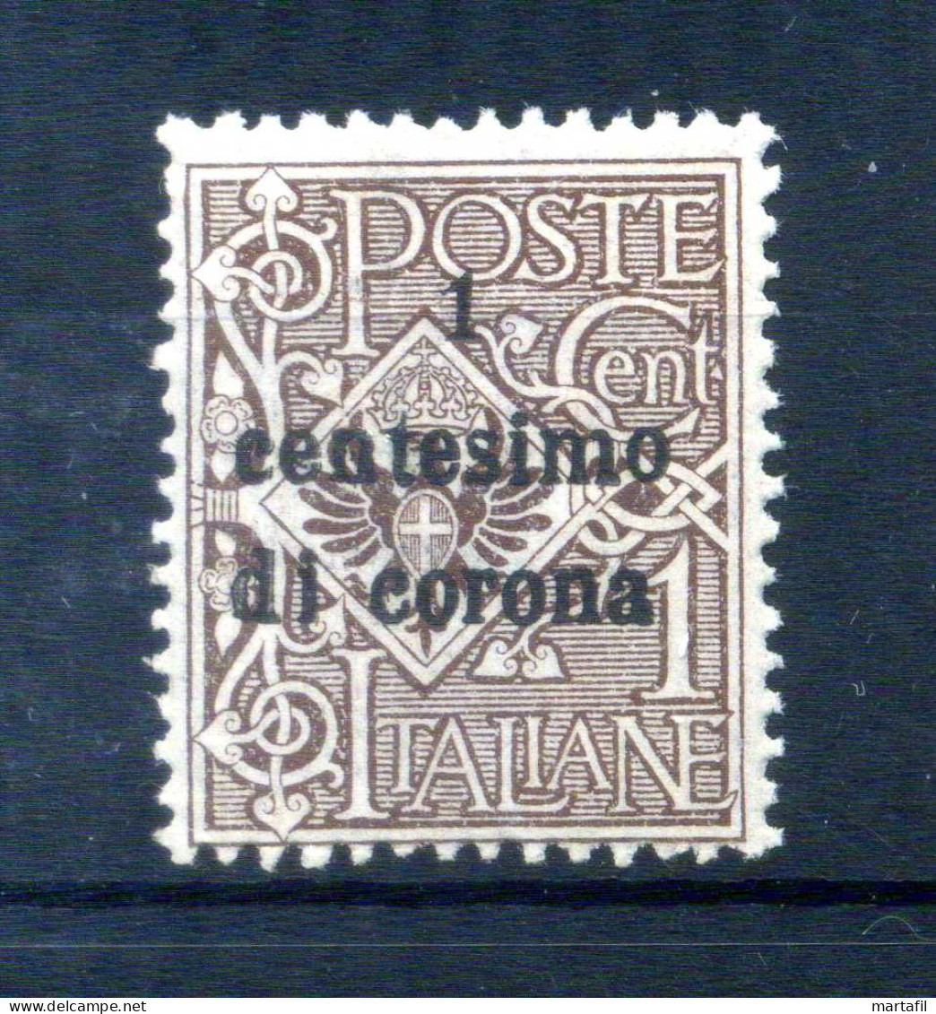 1919 TRENTO & TRIESTE N.1 MNH **, Francobolli D'Italia Soprastampati, 1 Centesimo - Trentin & Trieste