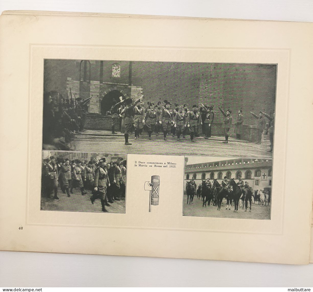 LA MARCIA SU ROMA - anno 1928 - album ricordo agli abbonati de "IL POPOLO D'ITALIA" 1928