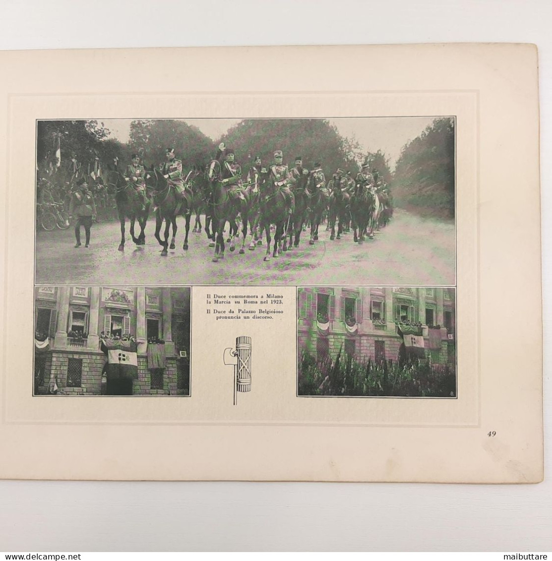 LA MARCIA SU ROMA - anno 1928 - album ricordo agli abbonati de "IL POPOLO D'ITALIA" 1928