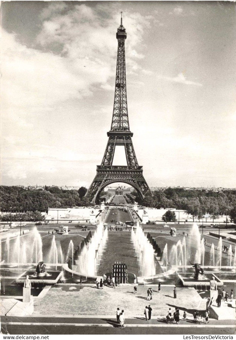 FRANCE - Paris - Tour Eiffel Vue Des Jardins De Chaillot - Carte Postale Ancienne - Eiffelturm