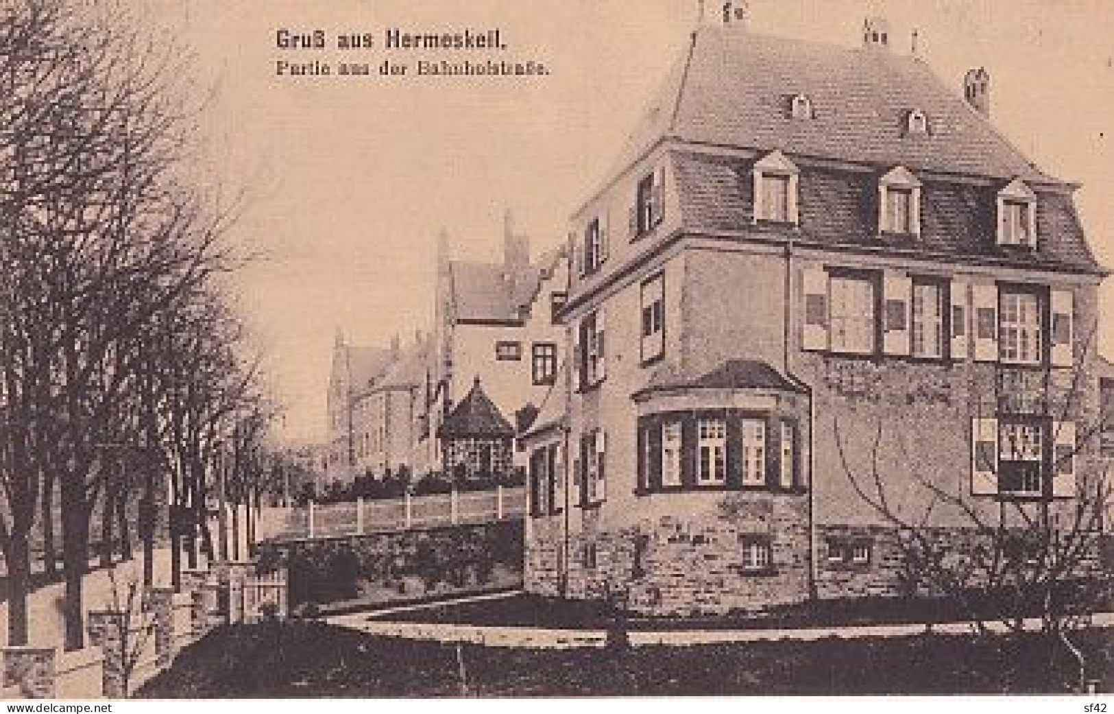 GRUSS AUS HERMESKELL                           PARTIE AUS DER BAHNHOFSTRASSE - Hermeskeil