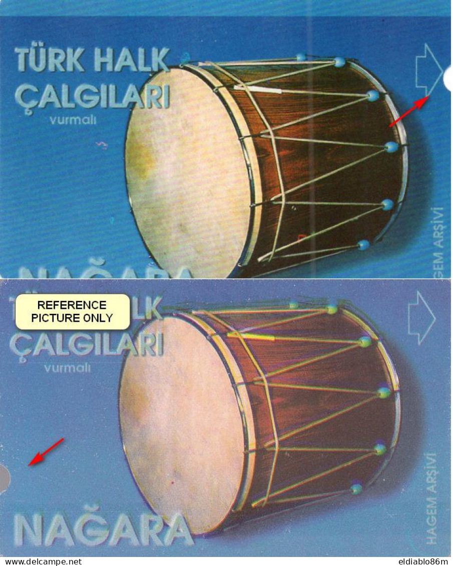 TURKEY - ALCATEL - N-137A - NAGARA - MAJOR ERROR UPSIDE DOWN PRINT + SHIFT PRINTING - NOTCH ON TOP - Türkei