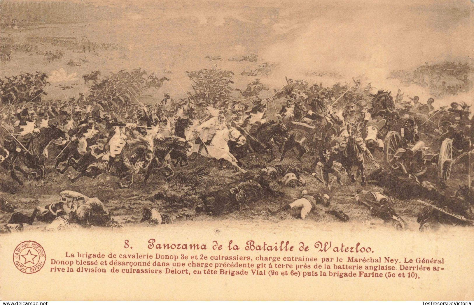 PHOTOGRAPHIE - Panorama De La Bataille De Waterloo - Carte Postale Ancienne - Photographie