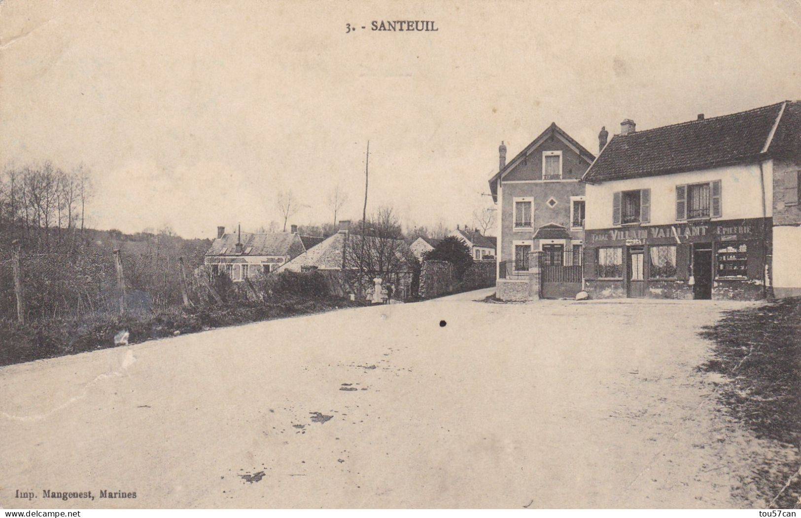 SANTEUIL - PONTOISE - VAL D'OISE - (95) - CPA DE 1918. - Santeuil