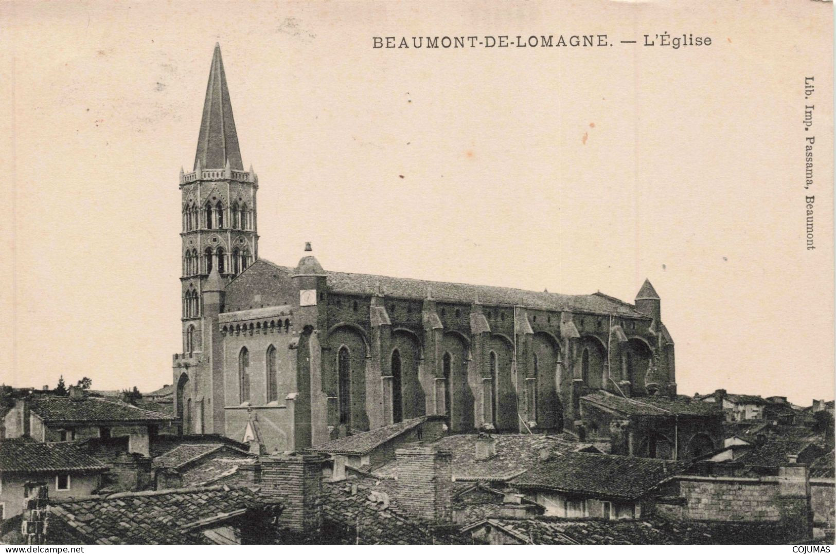 82 -  BEAUMONT DE LOMAGNE _S22606_ L'Eglise - Beaumont De Lomagne