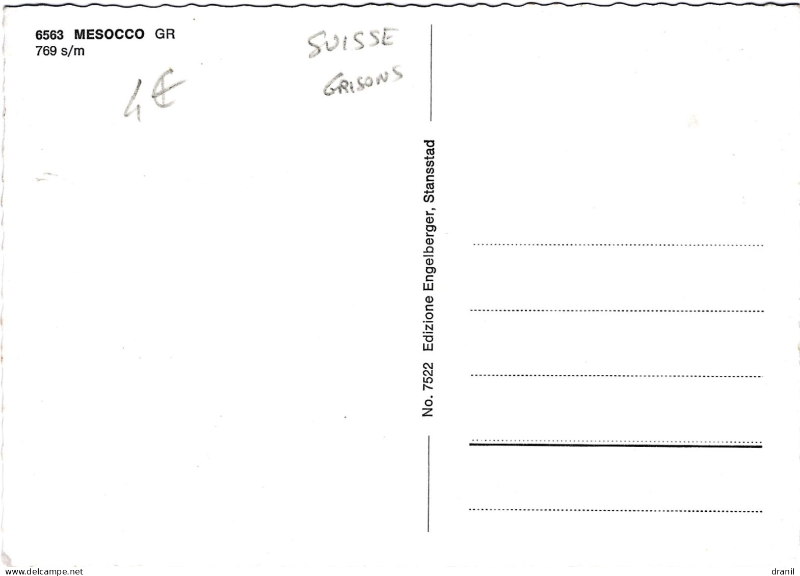 SUISSE - MESOCCO - Mesocco