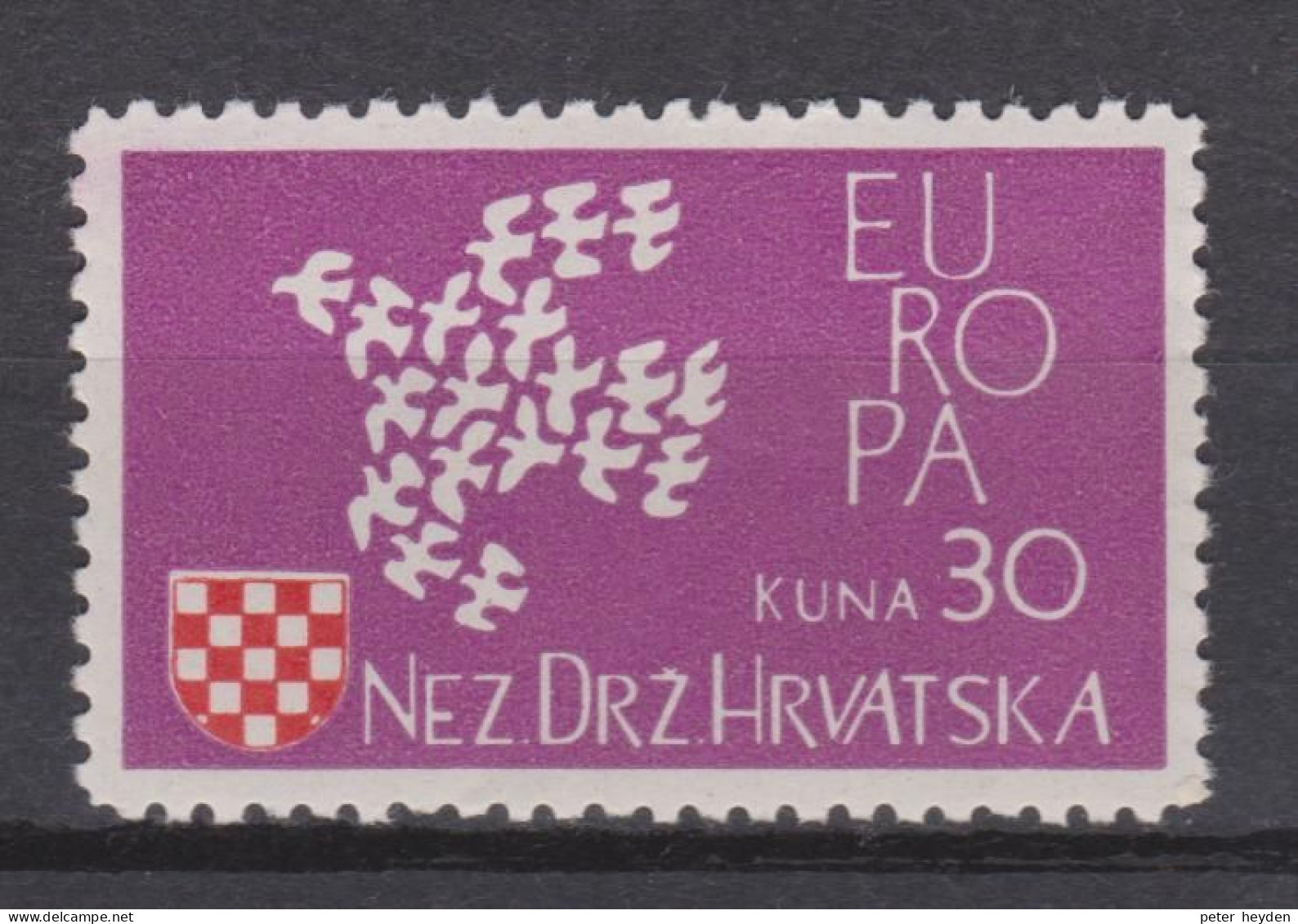 Croatia ND Hrvatska Exile 1961 Europa CEPT MNH ~ Kroatien - 1961