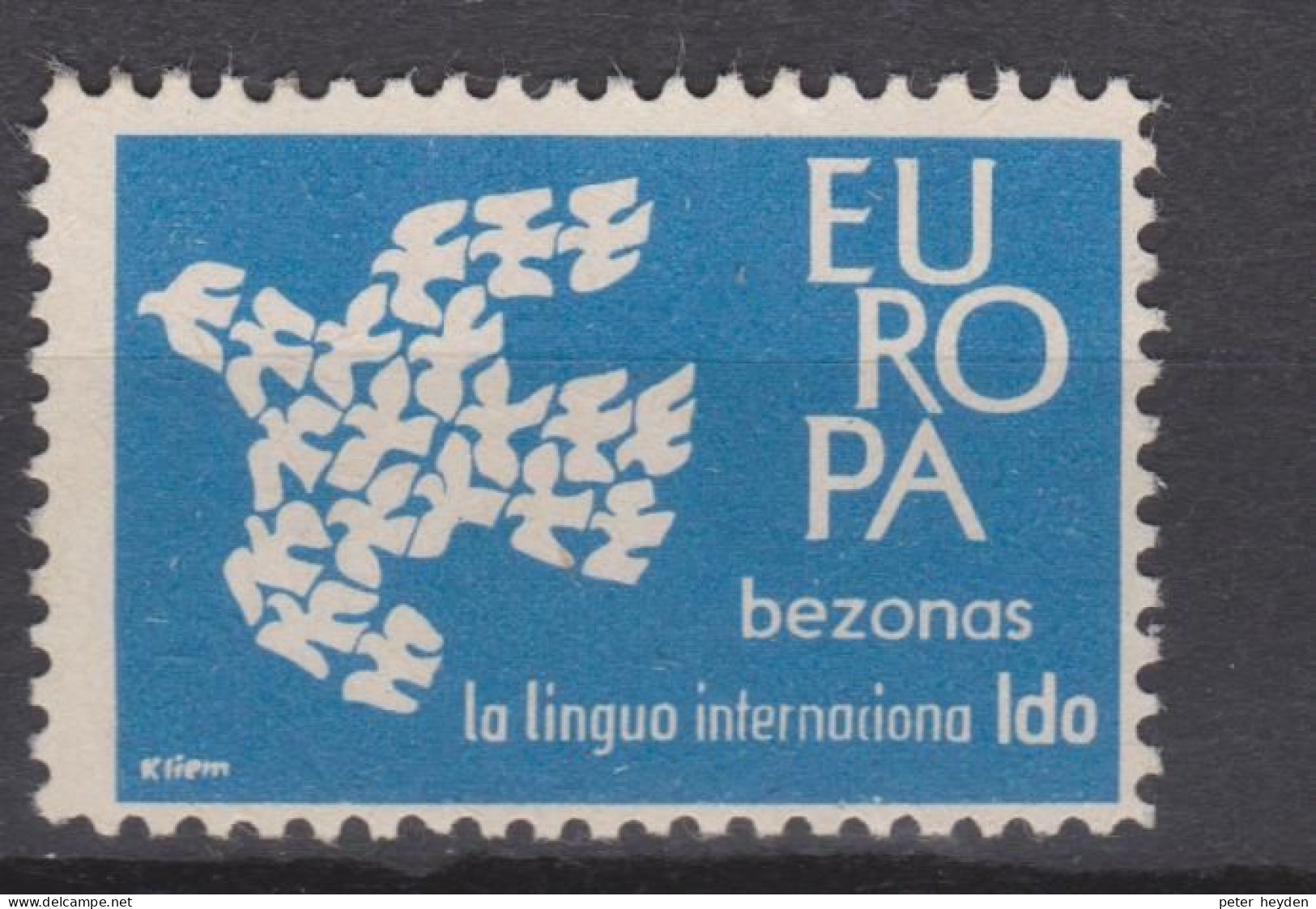 Ido International Language 1961 Europa CEPT MNH ~ Cinderella - 1961