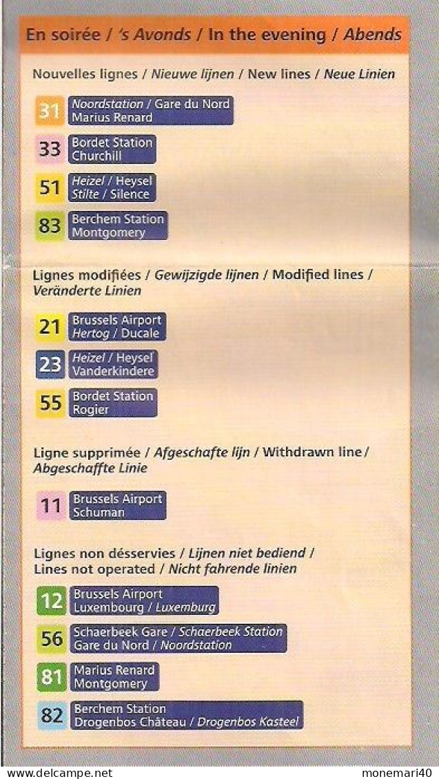 STIB (SOCIÉTÉ DES TRANSPORTS INTERCOMMUNAUX DE BRUXELLES) - PLAN - 2008. - Europa