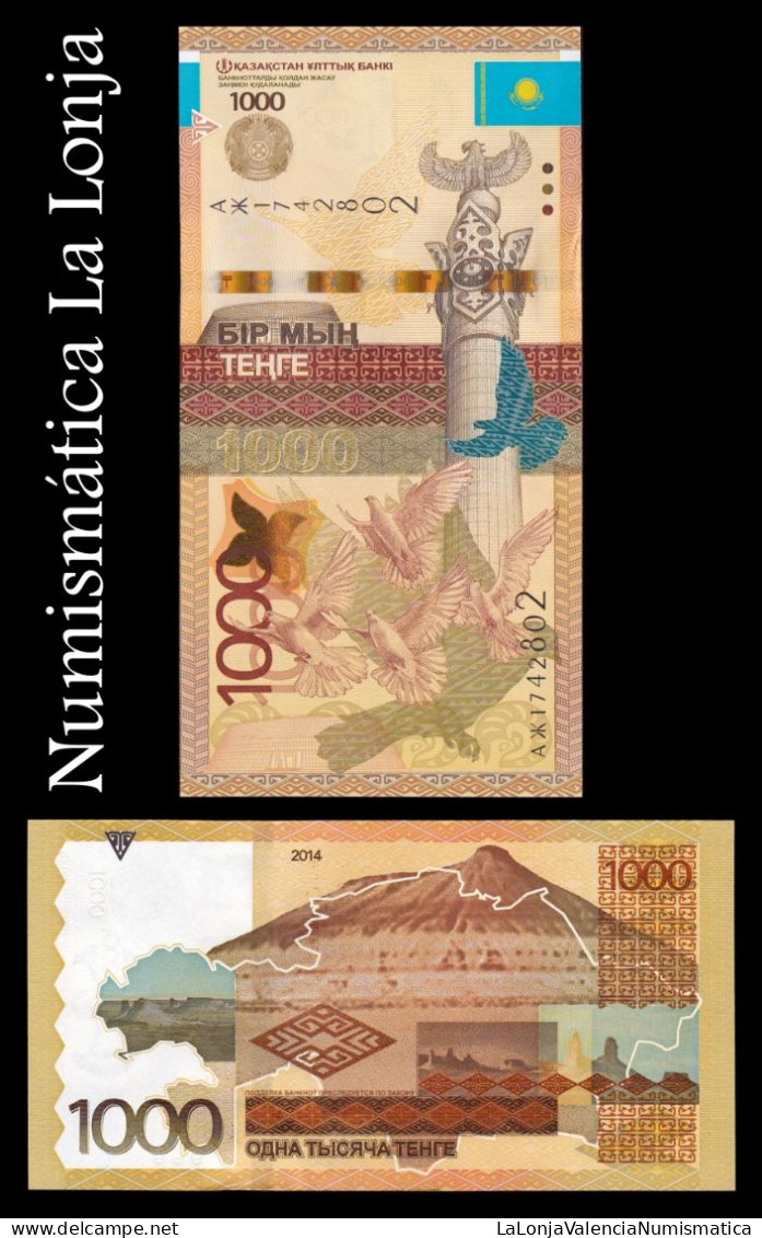 Kazajistán Kazakhstan 1000 Tenge 2014 Pick 45b Sc Unc - Kazakhstán