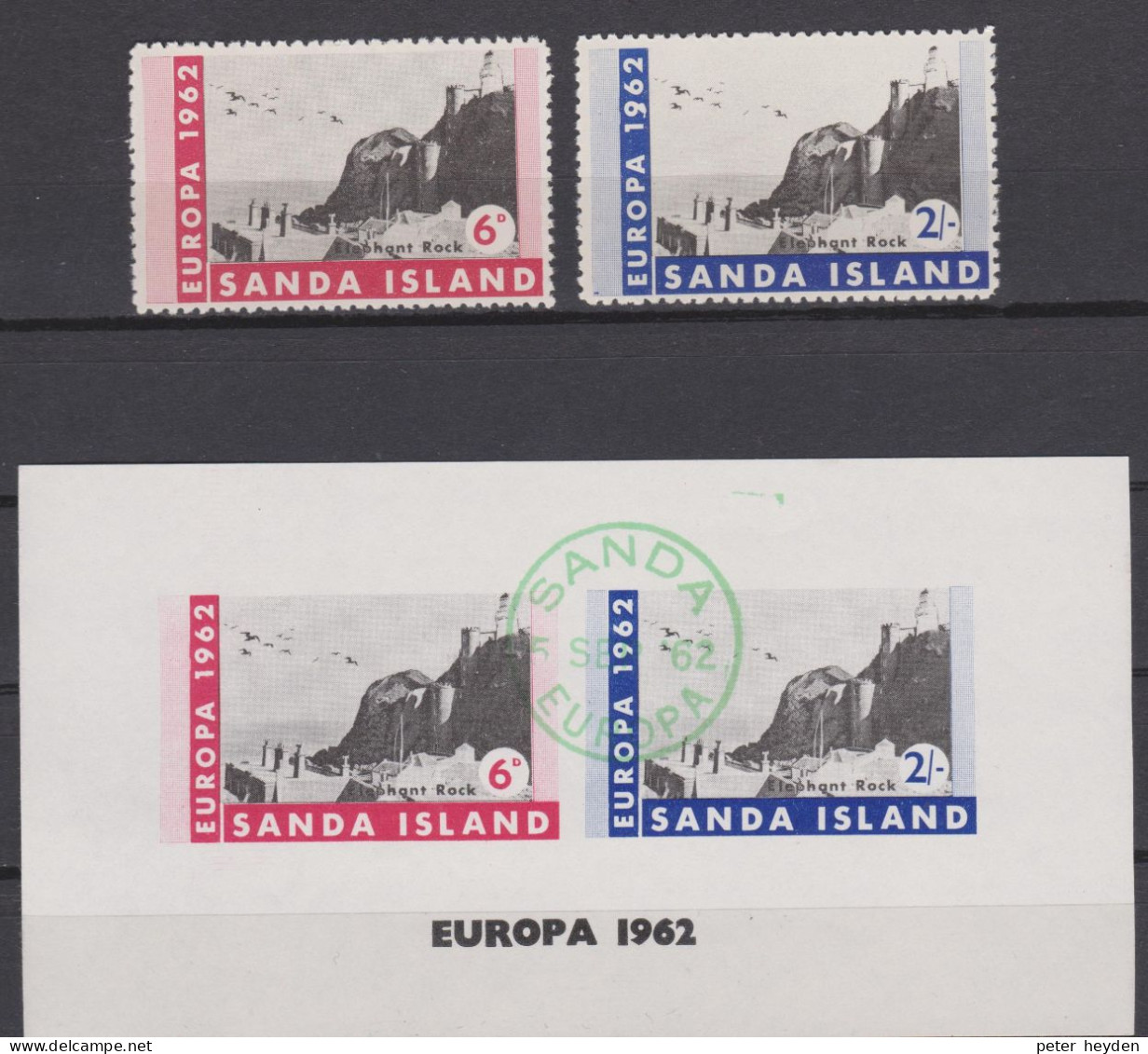 SANDA Island 1962 Europa CEPT MNH Set + CTO S/s - 1962