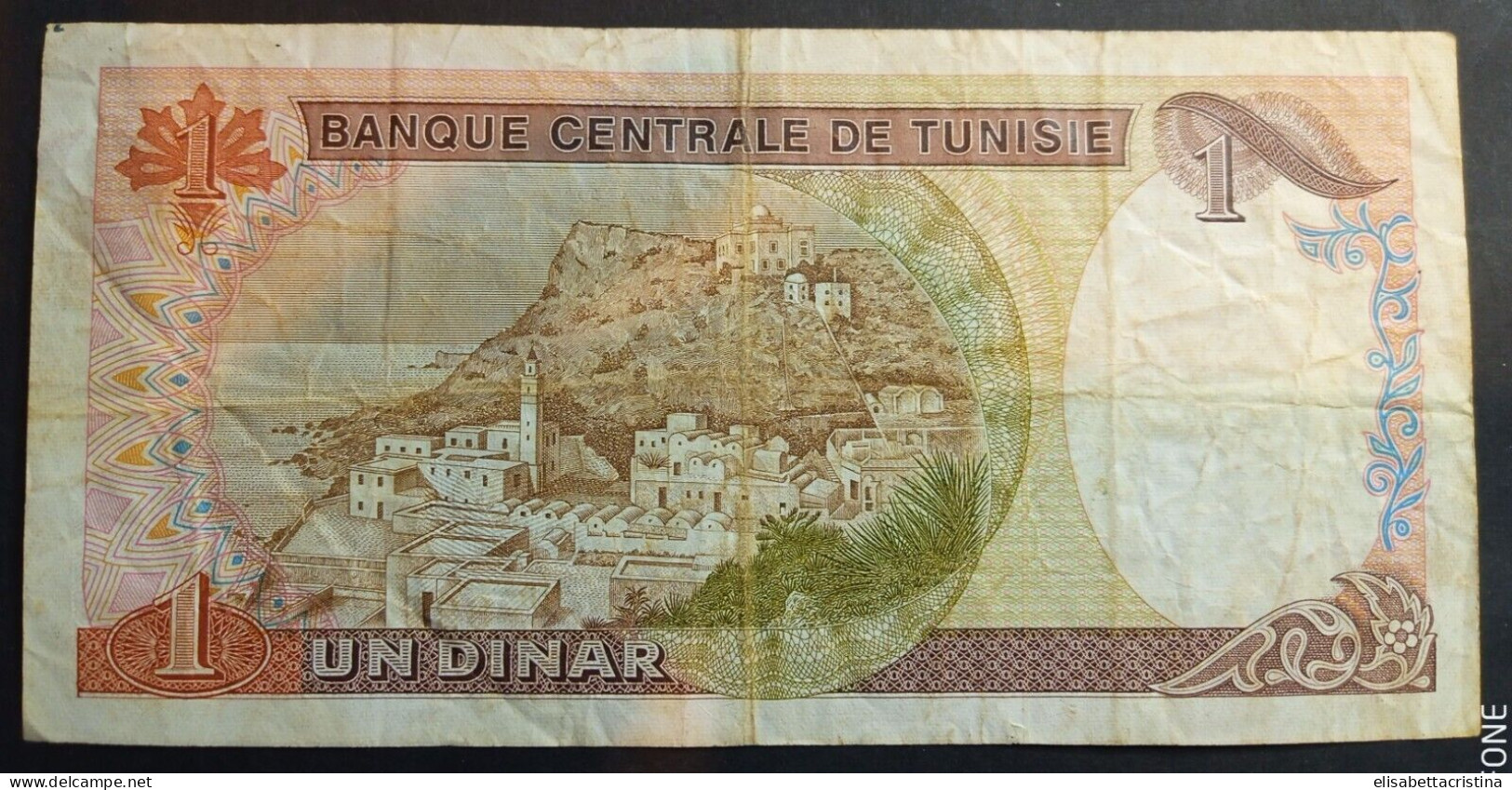 Banconota 1 Dinaro 1980 Tunisia - Tunesien