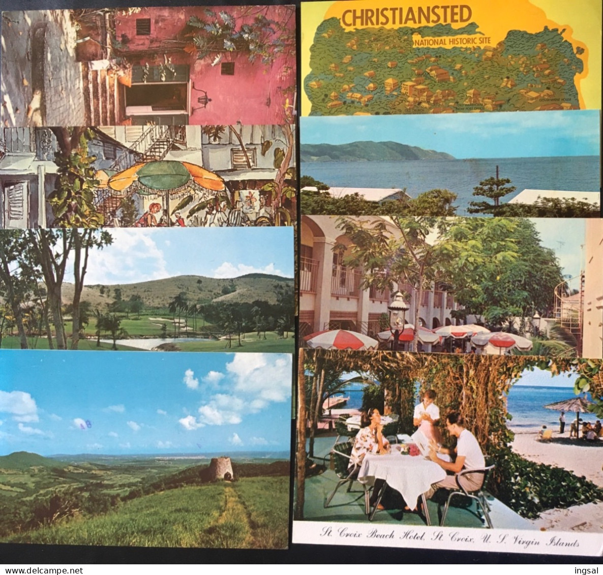 ST. CROIX……Eight Vintage Postcards……… - Vierges (Iles), Amér.