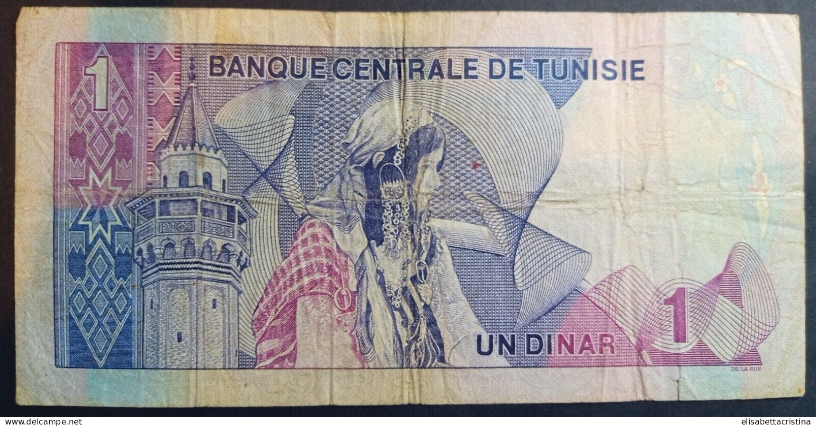 Banconota 1 Dinaro 1972 Tunisia - Tunisie