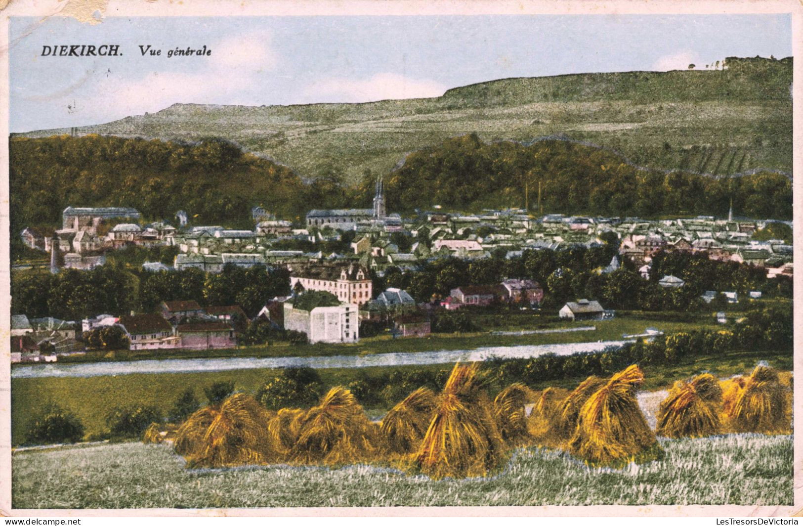 LUXEMBOURG - Dierkich - Vue Générale - Colorisé - Carte Postale Ancienne - Diekirch