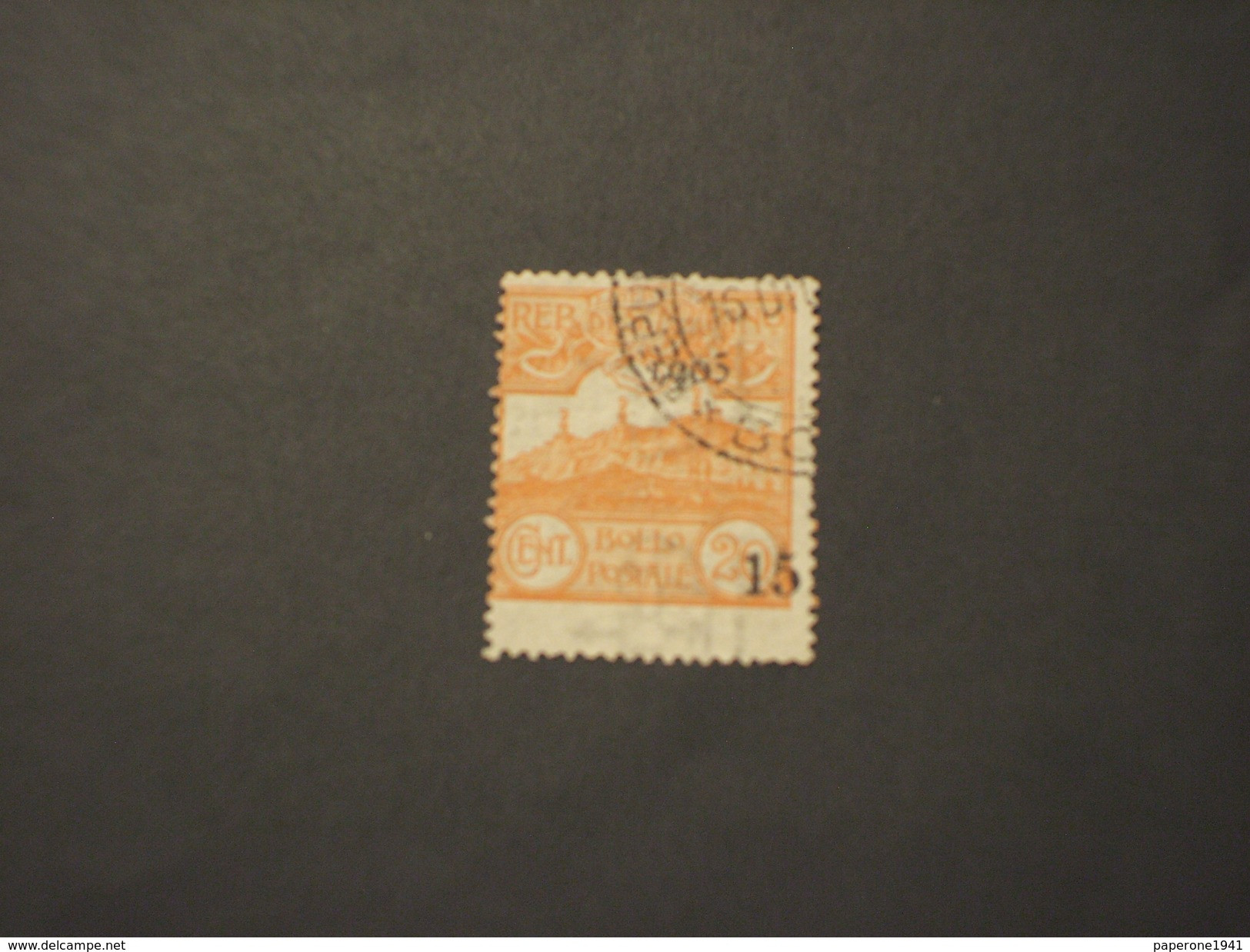 SAN MARINO - 1905 VEDUTA   15 Su 20 - TIMBRATO/USED - Used Stamps