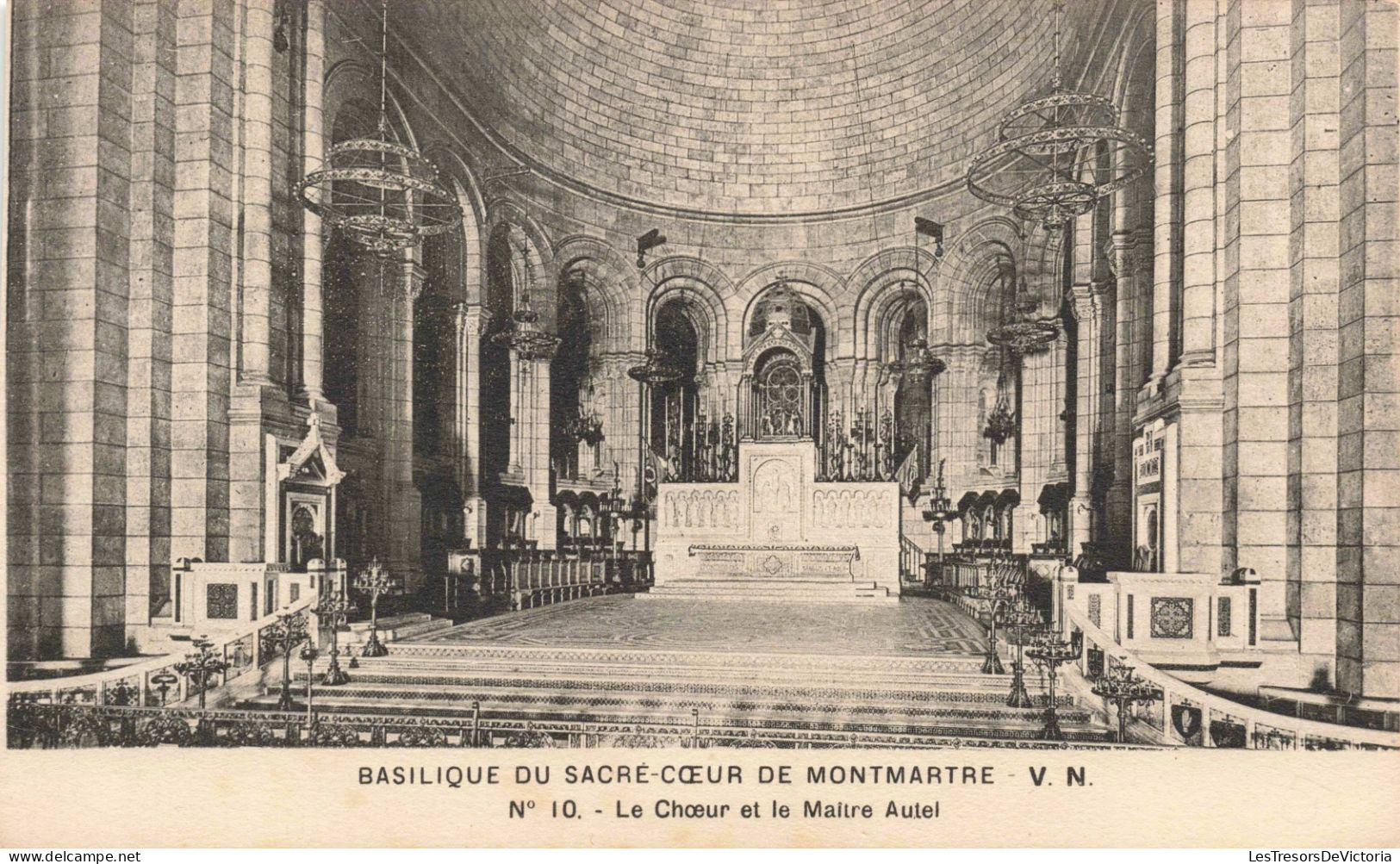 PHOTOGRAPHIE - Basilique Du Sacré Cœur De Montmartre - Le Chœur Et Le Maitre Autel - Carte Postale Ancienne - Photographs
