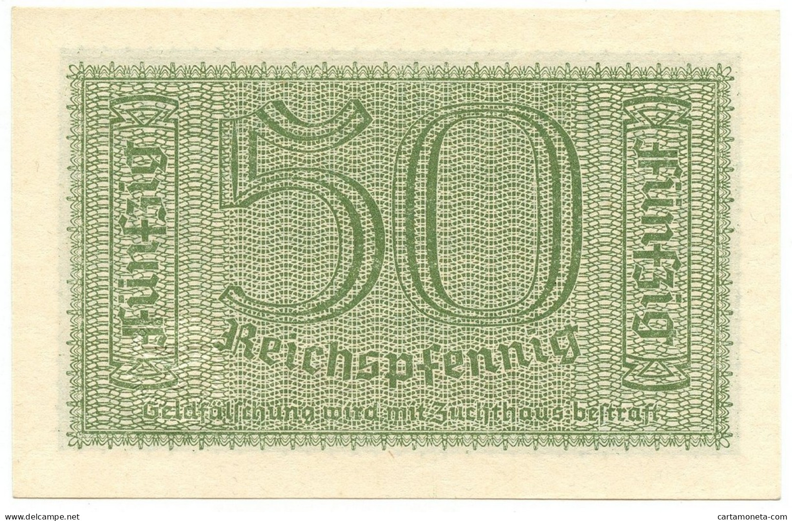 50 REICHSPFENNIG OCCUPAZIONE TEDESCA IN ITALIA REICHSBANK 1943 FDS-/FDS - Allied Occupation WWII