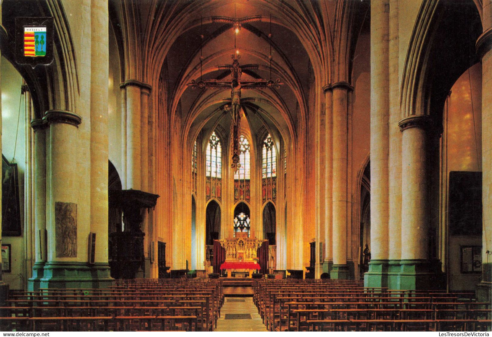 BELGIQUE - Hasselt - Sint Quintinuskathedraal (Intérieur) - Colorisé - Carte Postale - Hasselt