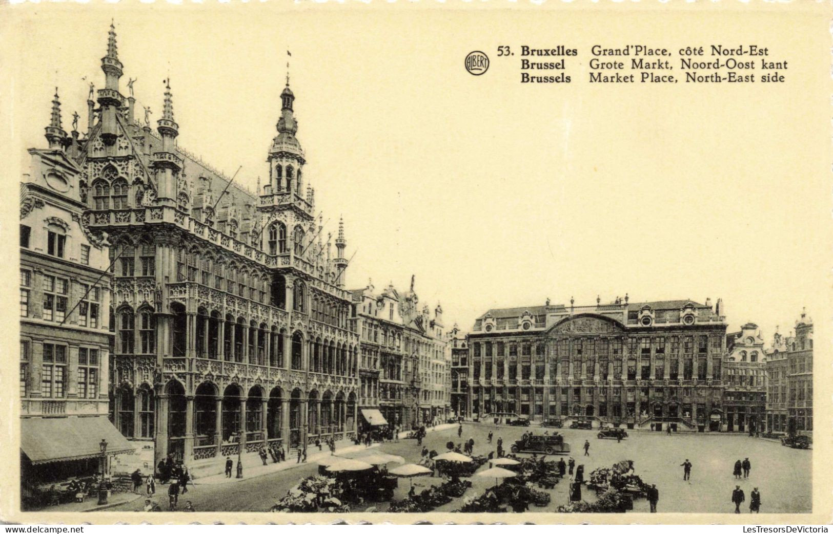 BELGIQUE - Bruxelles - Grand'place Et Nord-Est - Carte Postale Ancienne - Piazze