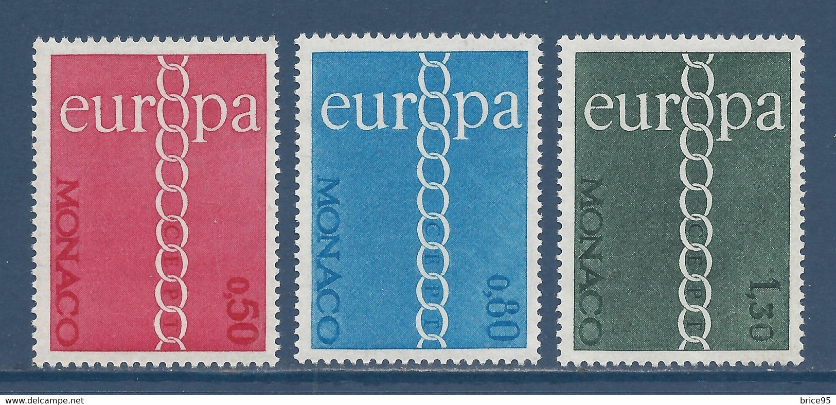 Monaco - YT N° 863 à 865 ** - Neuf Sans Charnière - 1971 - Unused Stamps