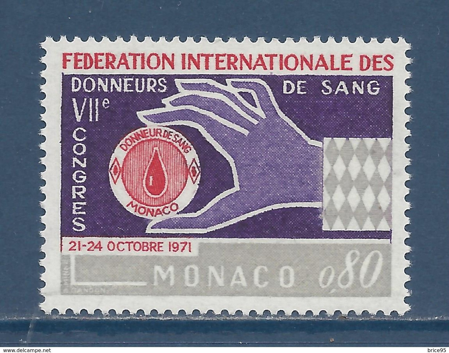 Monaco - YT N° 860 ** - Neuf Sans Charnière - 1971 - Unused Stamps