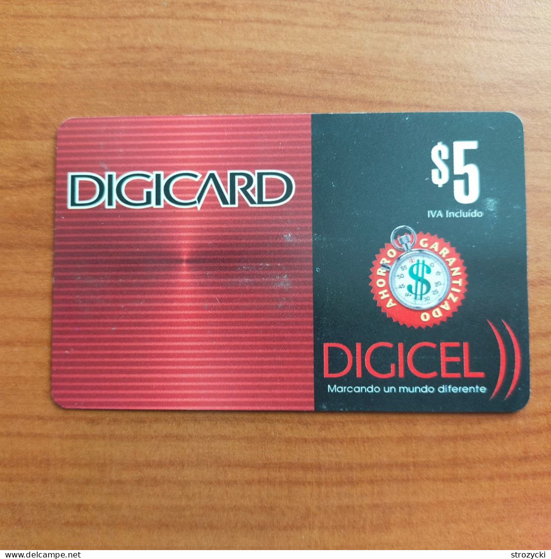 El Salvador - Digicel - Digicard $5 - El Salvador