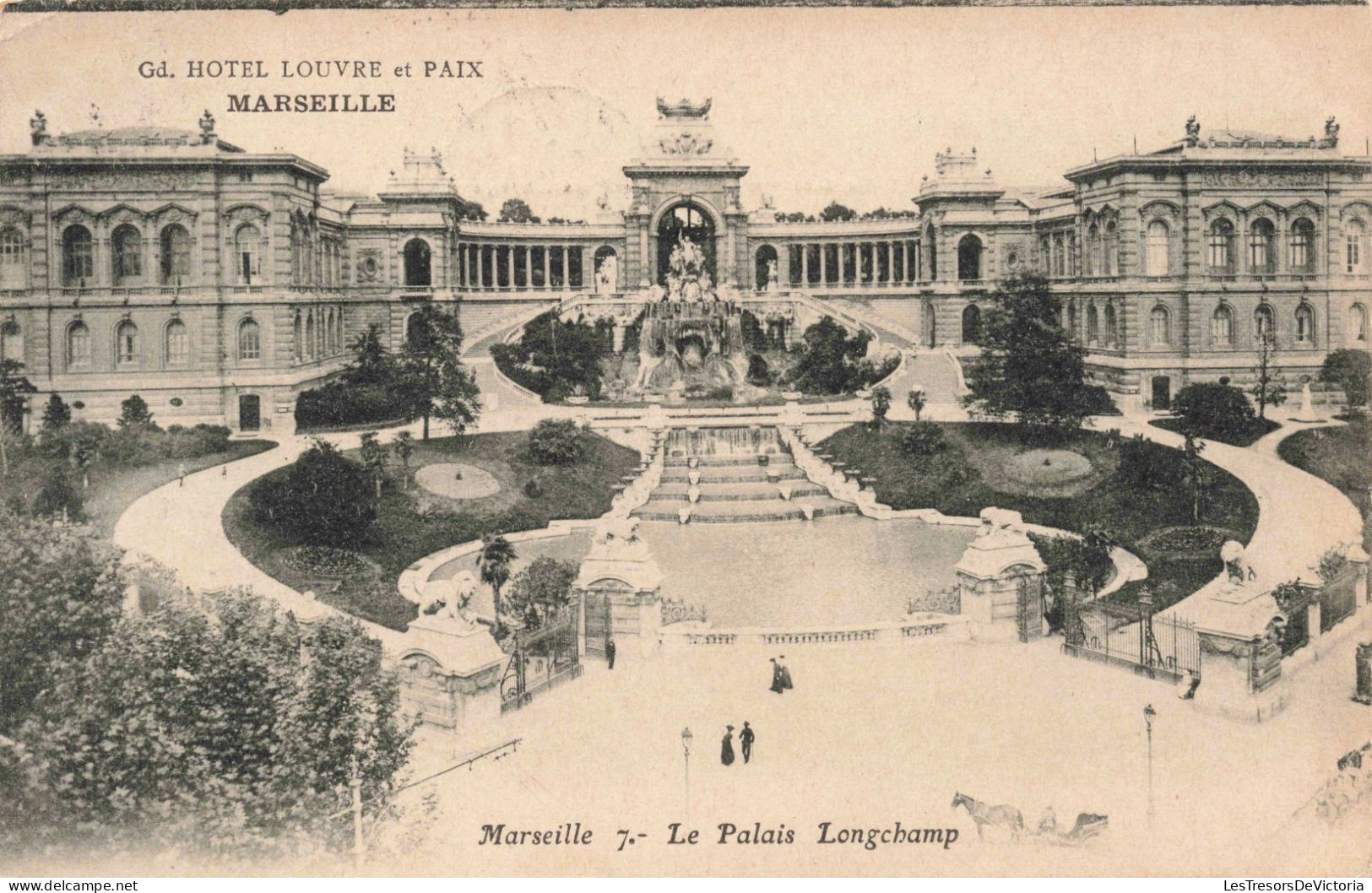FRANCE - Marseille - Le Palais Longchamp - Hôtel Louvre Et Paix - Carte Postale Ancienne - Ohne Zuordnung