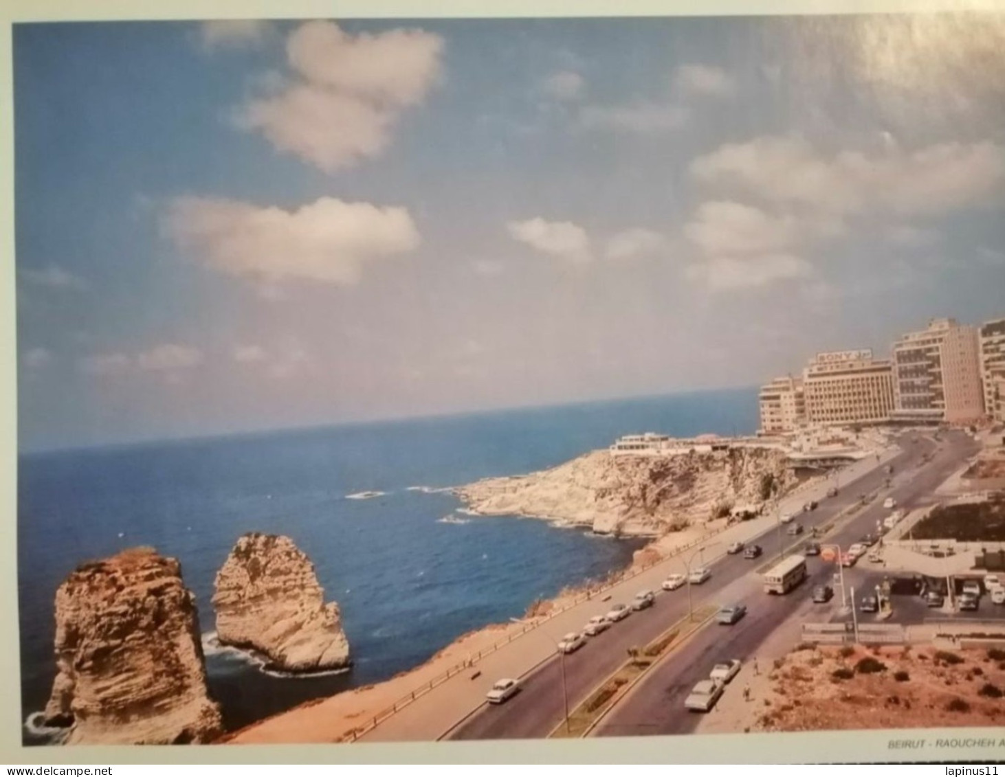 Lebanon  Liban Old Paper Callander Periode 60  Large 30x21  BEIRUT RAWCHE AVENUE - Grossformat : 1971-80