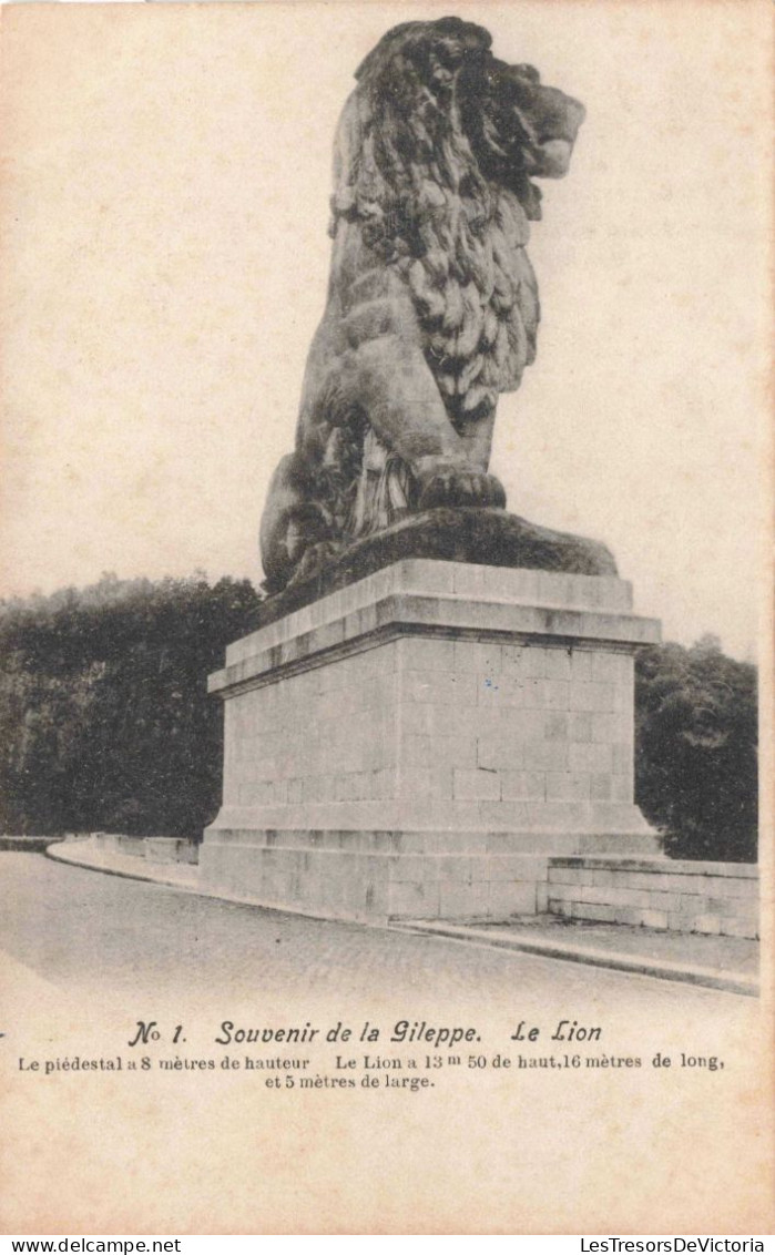 BELGIQUE - Gileppe - Le Lion - Carte Postale Ancienne - Gileppe (Stuwdam)