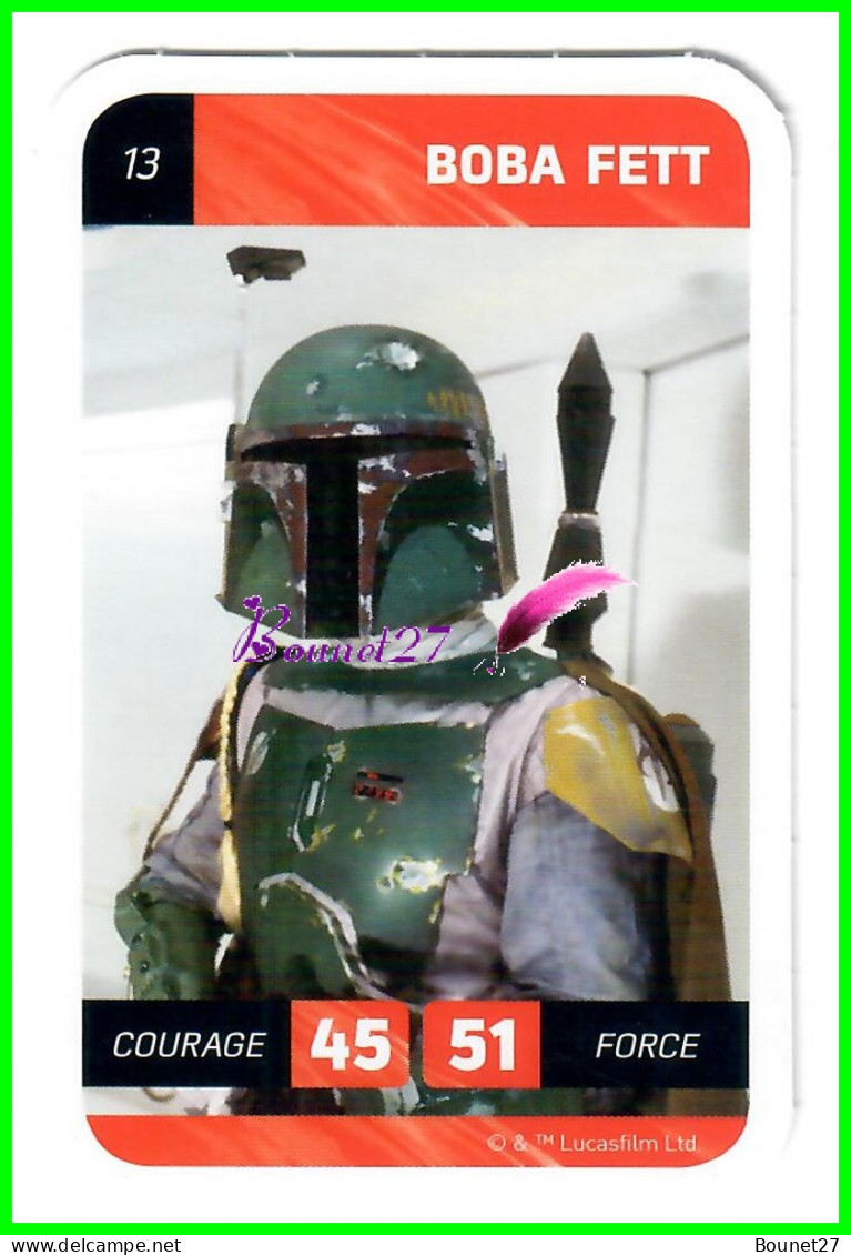 Carte Leclerc " STAR WARS " 2018 - N° 13 BOBA FETT - Star Wars