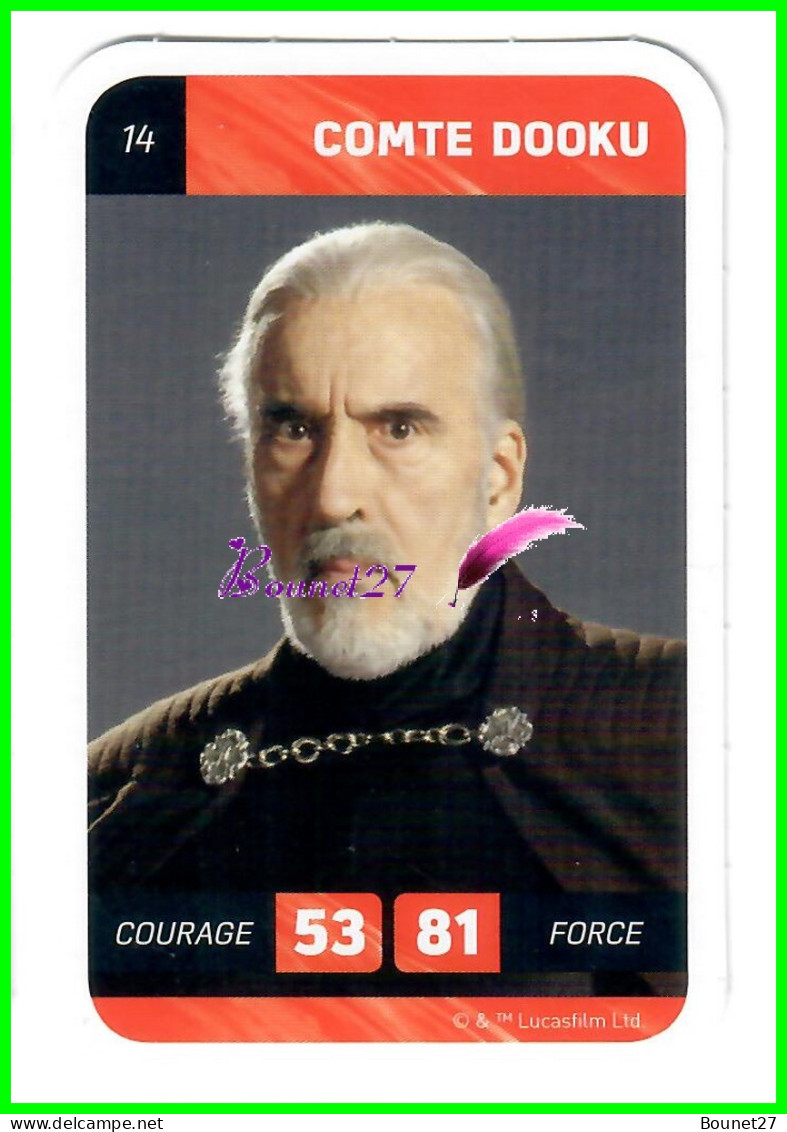 Carte Leclerc " STAR WARS " 2018 - N° 14 COMTE DOOKU - Star Wars