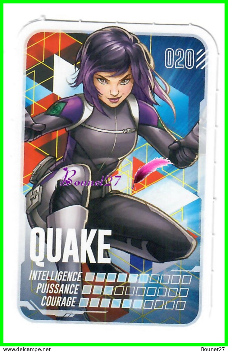 Carte Leclerc " MARVEL " 2022 - N° 20 QUAKE - Marvel