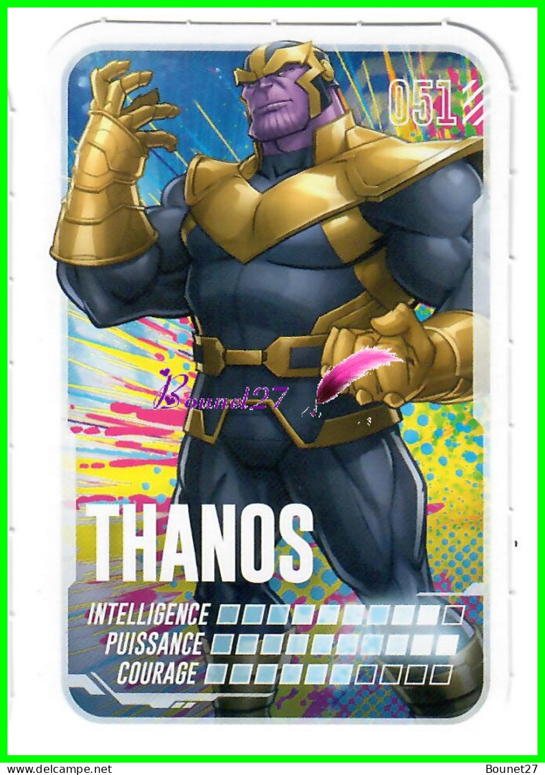 Carte Leclerc " MARVEL " 2022 - N° 51 THANOS - Marvel