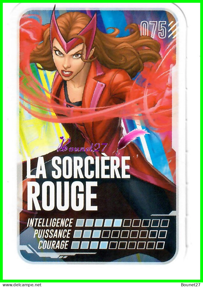 Carte Leclerc " MARVEL " 2022 - N° 75 LA SORCIERE ROUGE - Marvel