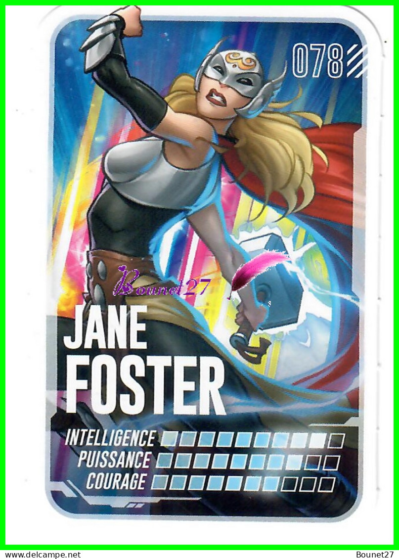 Carte Leclerc " MARVEL " 2022 - N° 78 JANE FOSTER - Marvel