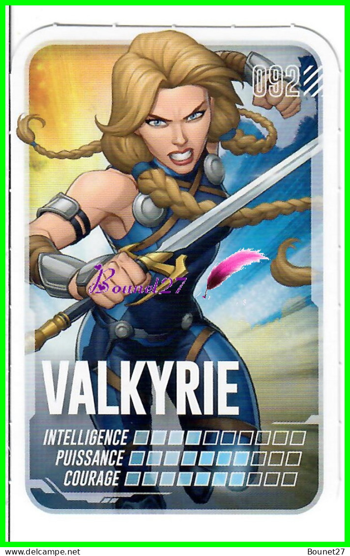 Carte Leclerc " MARVEL " 2022 - N° 92 VALKYRIE - Marvel