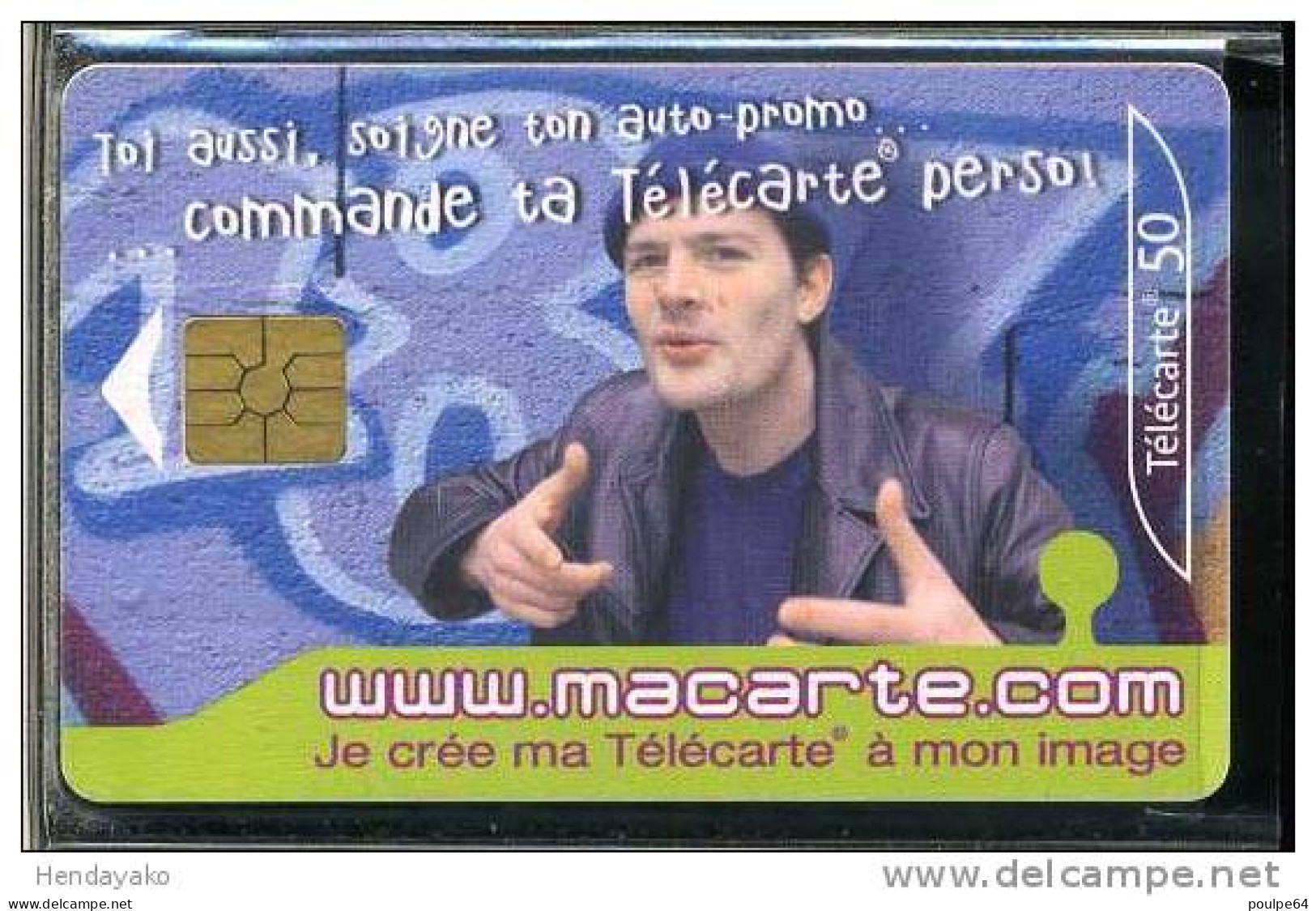 F1179   10/2001 MACARTE.COM BLEUE.TÉLÉCARTE PERSO  50 GEM2 - 2001