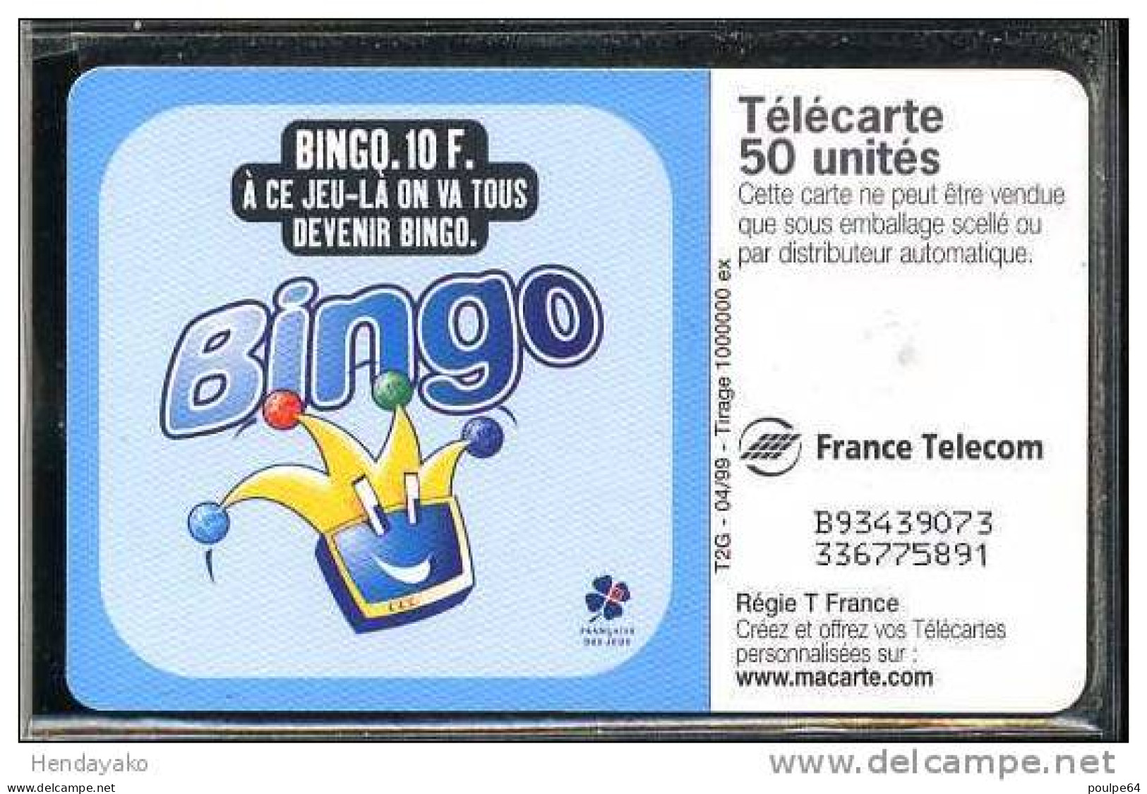 F0976  04/1999 BINGO  50 GEM2 T2G - 1999