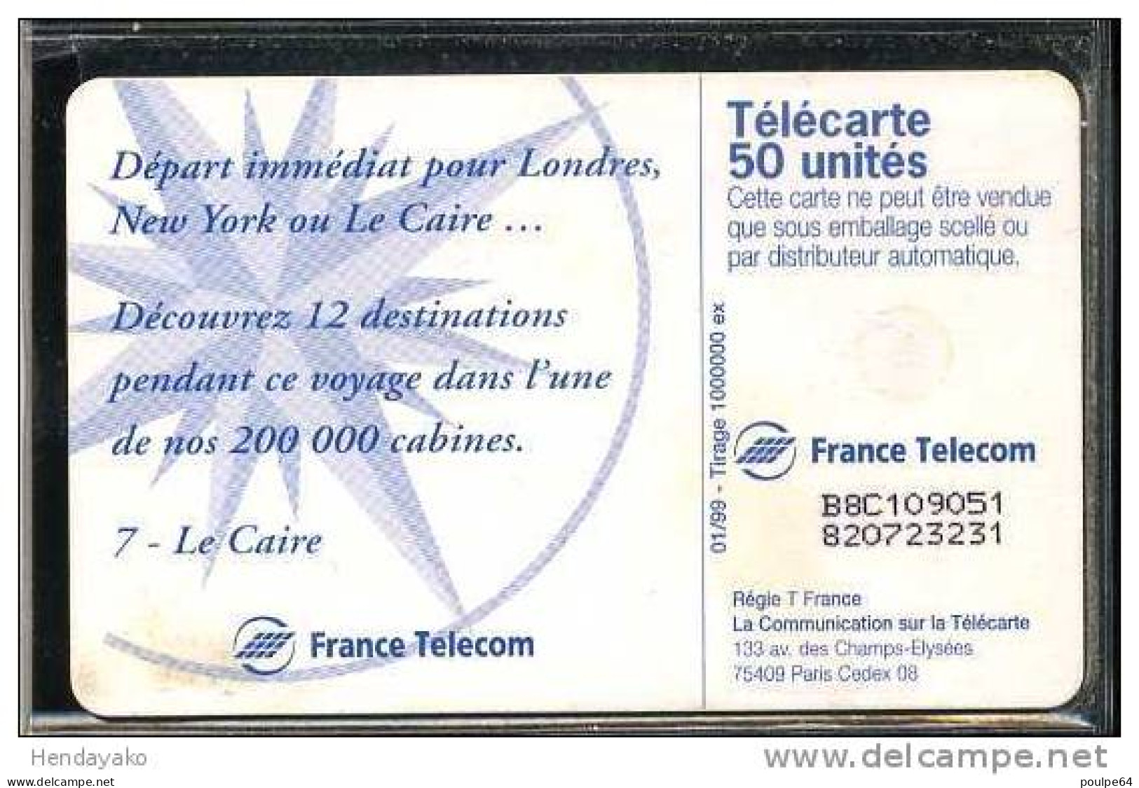 F0951  01/1999 LE CAIRE  50 GEM - 1999