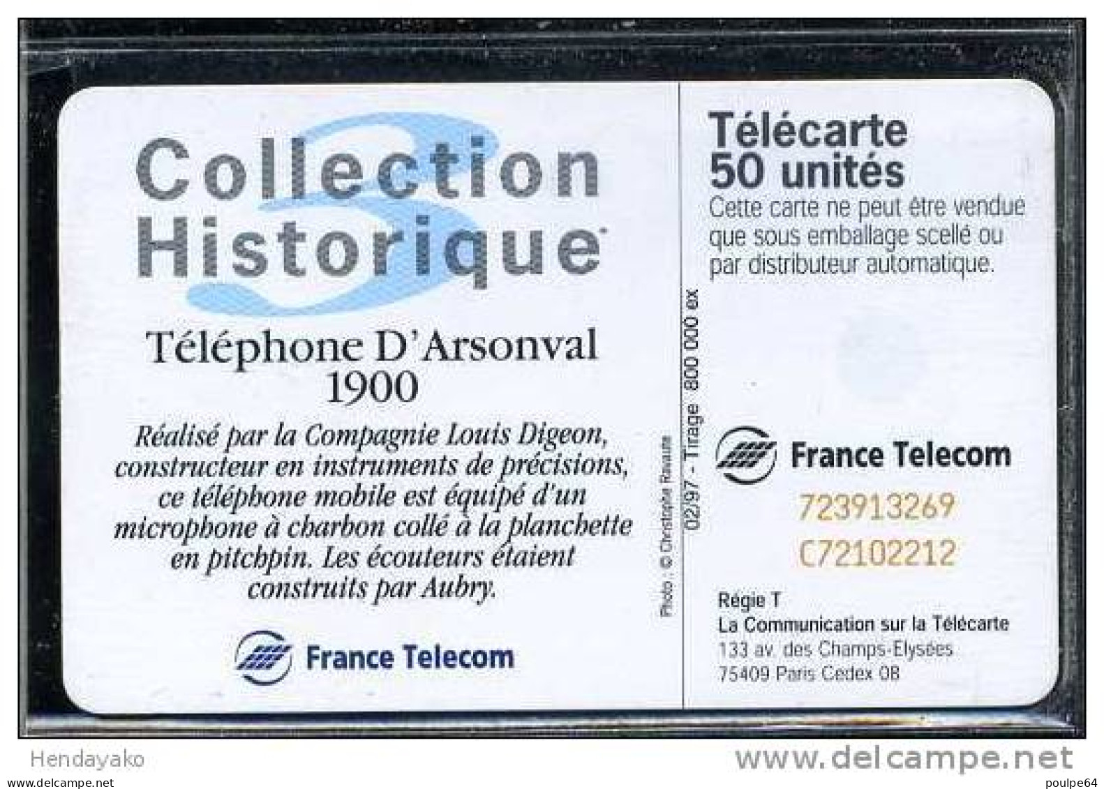 F0716A  02/1997 D’ARSONVAL  50 SC7 - 1997