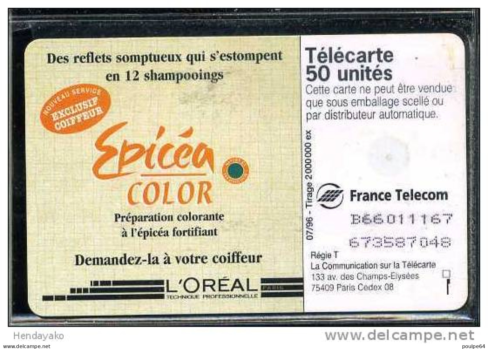 F0671  07/1996 EPICEA COLOR  50 GEM - 1996